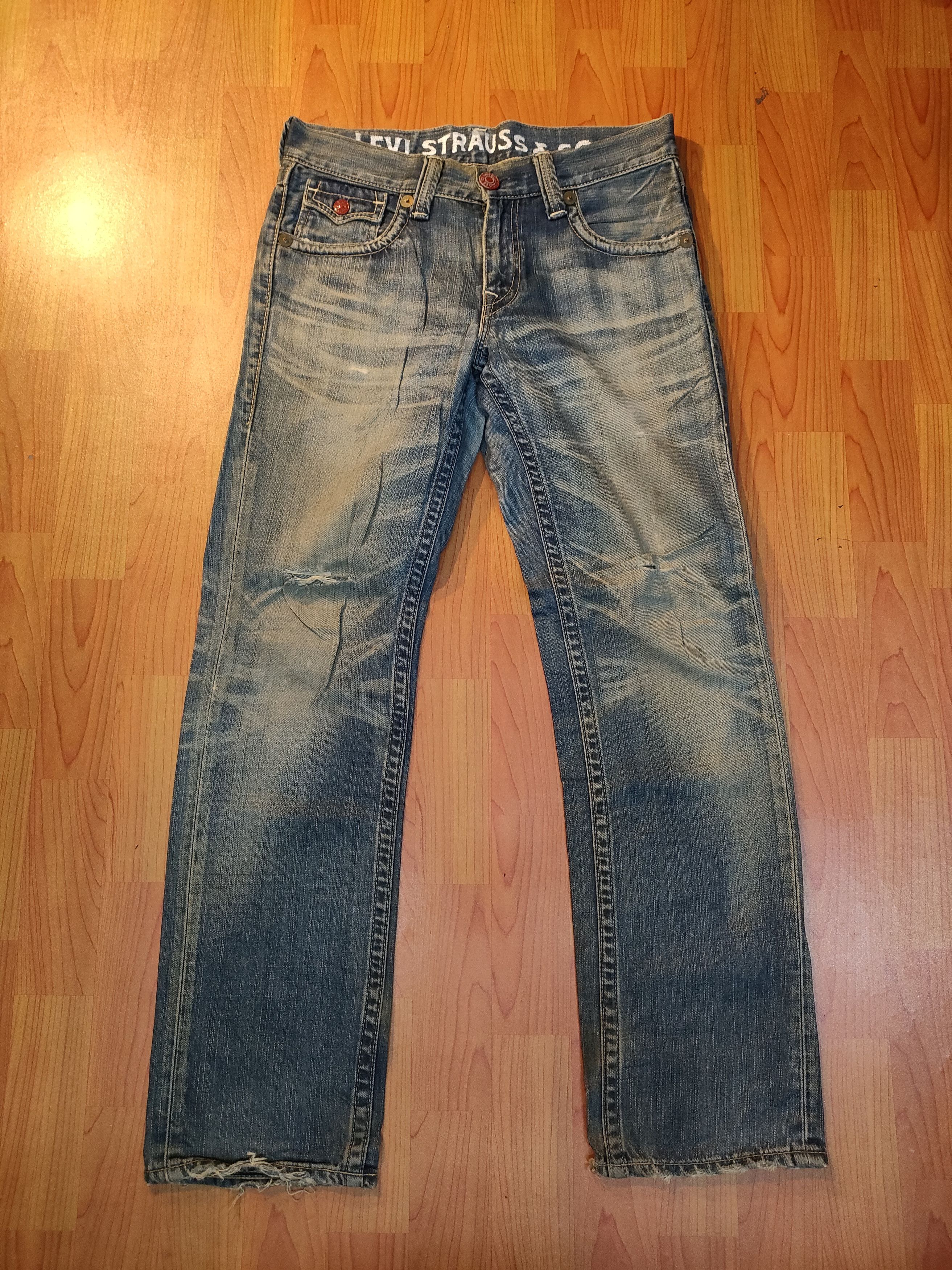 Levi's Vintage Clothing Distressed Levi's 502 Flare Jeans Size US 32 / EU 48 - 1 Thumbnail