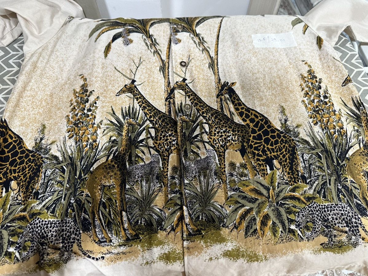 Japanese Brand Vintage 90s Safari Printed Shirt Size US L / EU 52-54 / 3 - 12 Thumbnail