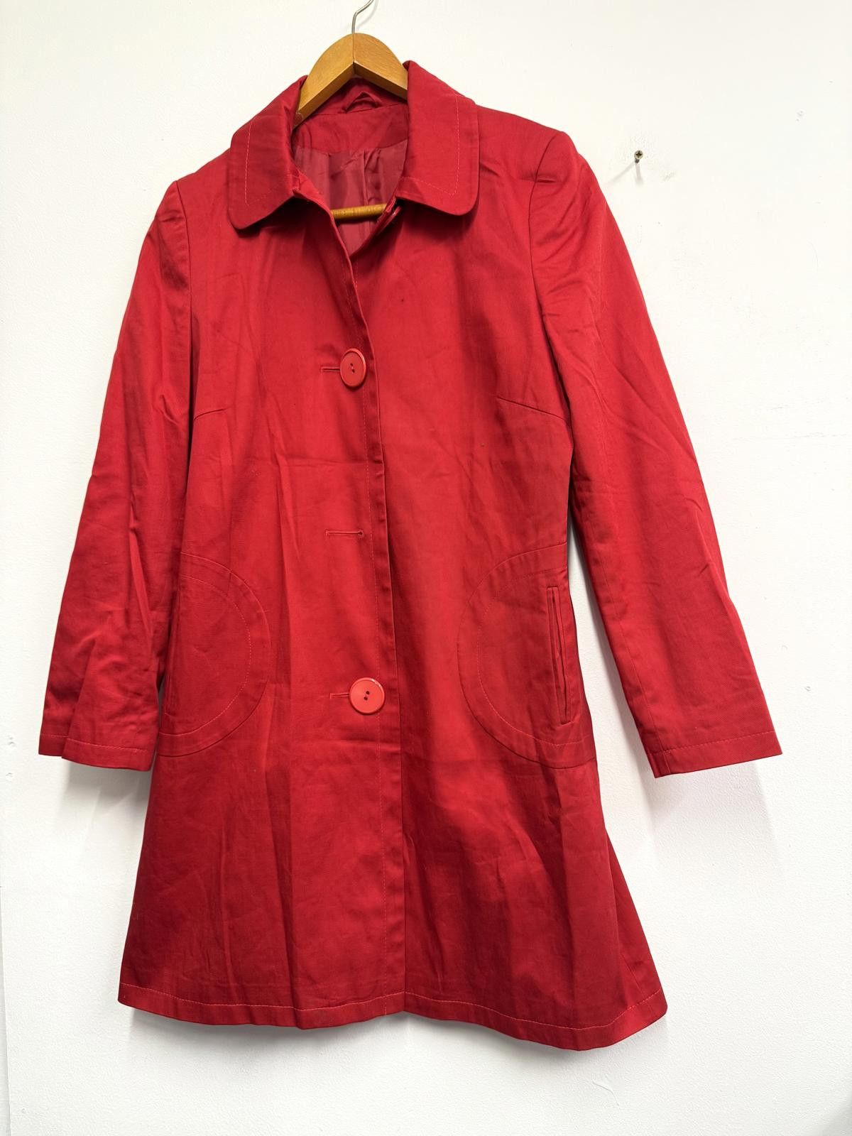 Other Dorothy Perkins Red Button Front Coat Size 14 Size L / US 10 / IT 46 - 1 Thumbnail