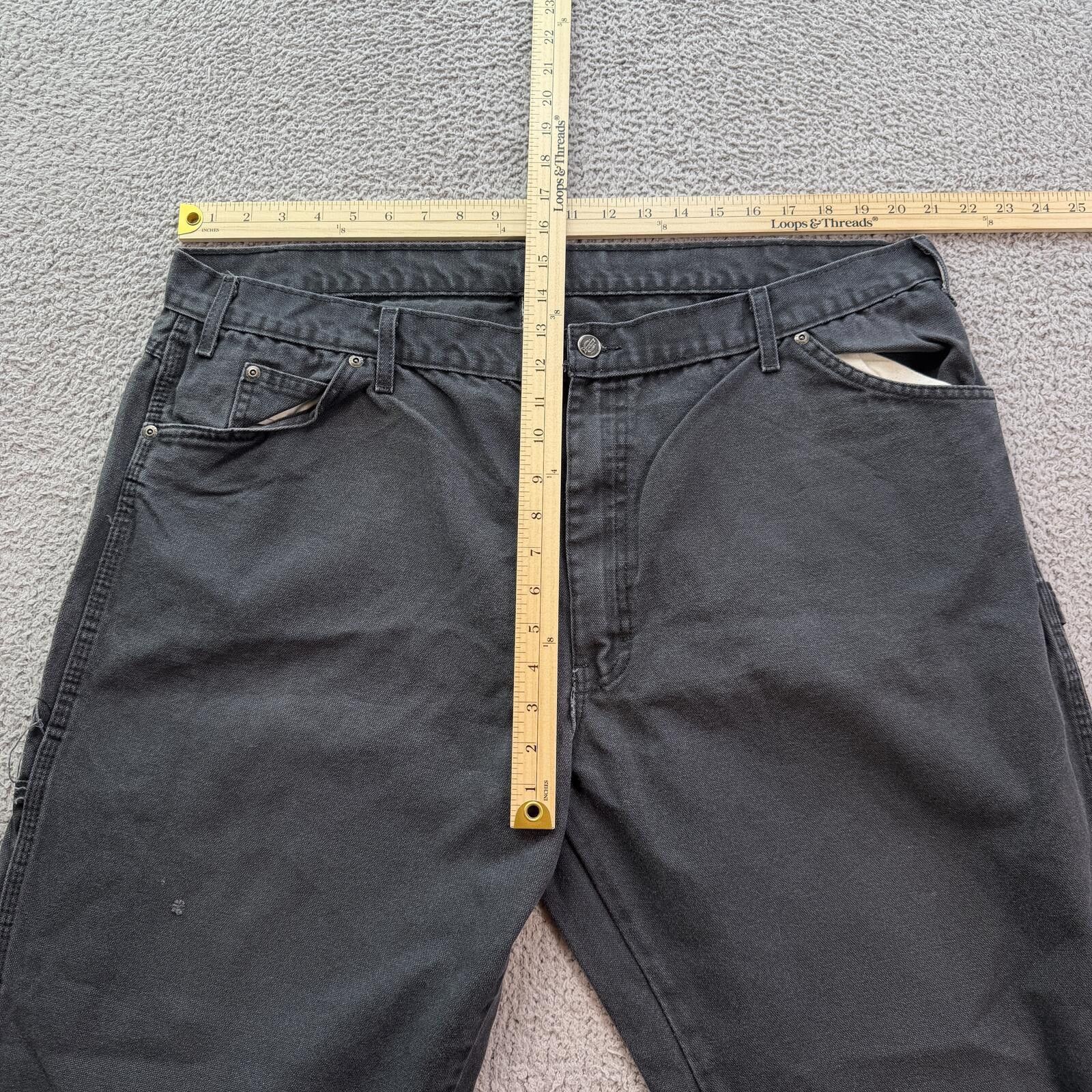 Dickies Vintage Dickies Carpenter Pants Black Baggy Skater 42x32 Size US 42 / EU 58 - 3 Thumbnail