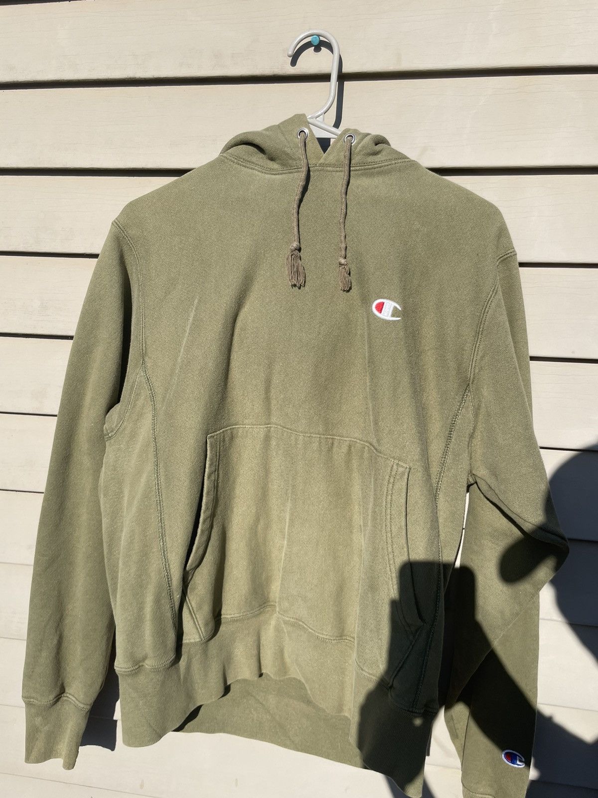Champion Vintage green champion hoodie Size US S / EU 44-46 / 1 - 1 Thumbnail