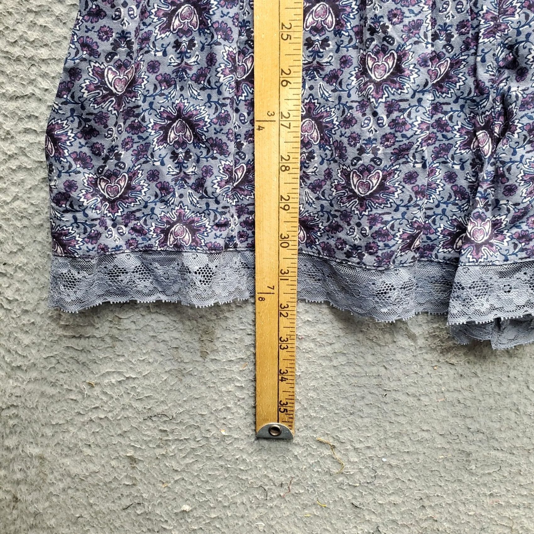 Abercrombie & Fitch Abercrombie & Fitch Romper Womens M Multicolor Floral Lace Trim Backless Tie Waist Sleeveless Shirt? Size 32" / US 10 / IT 46 - 3 Thumbnail
