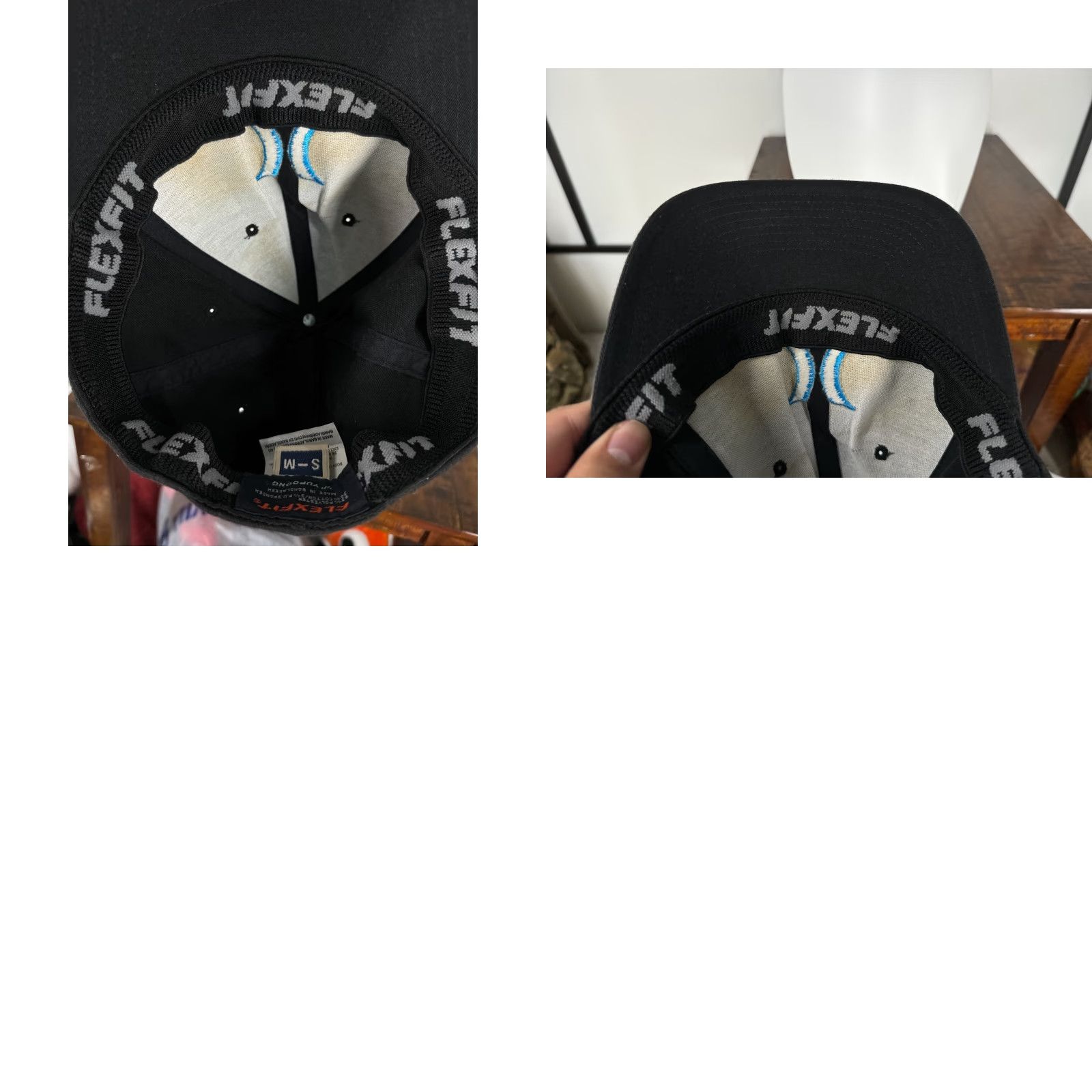 Hurley Hurley Hat Cap Fitted Adult Small Medium Black White Blue Cotton Blend Twill Baseball Cap Casual Men M XS? Size ONE SIZE - 9 Thumbnail