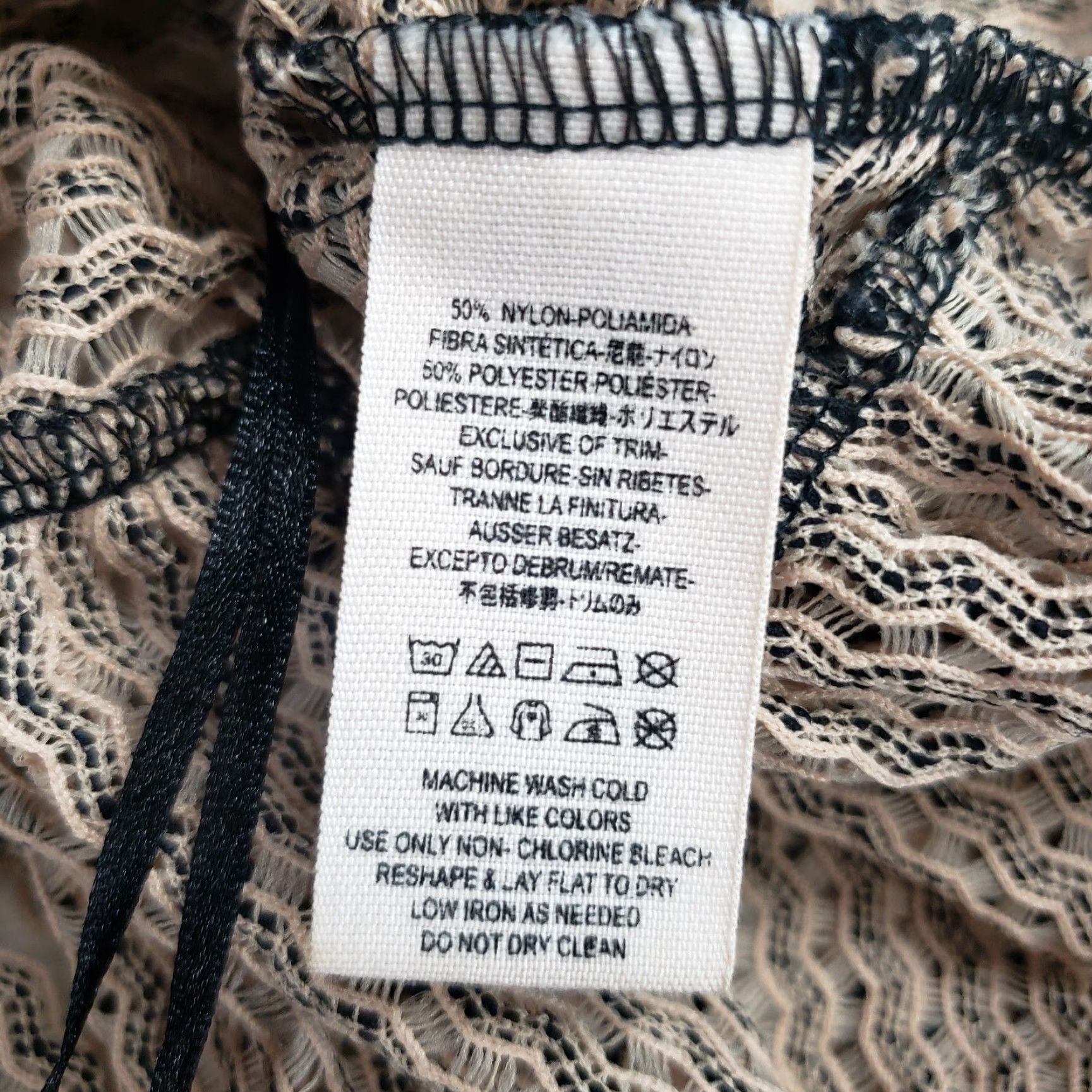 Free People Free People Womens Tank Top Sz S Lace Brown Black Striped Sleeveless Polyester Blend Velvet Lace Vintage No Size S / US 4 / IT 40 - 5 Thumbnail