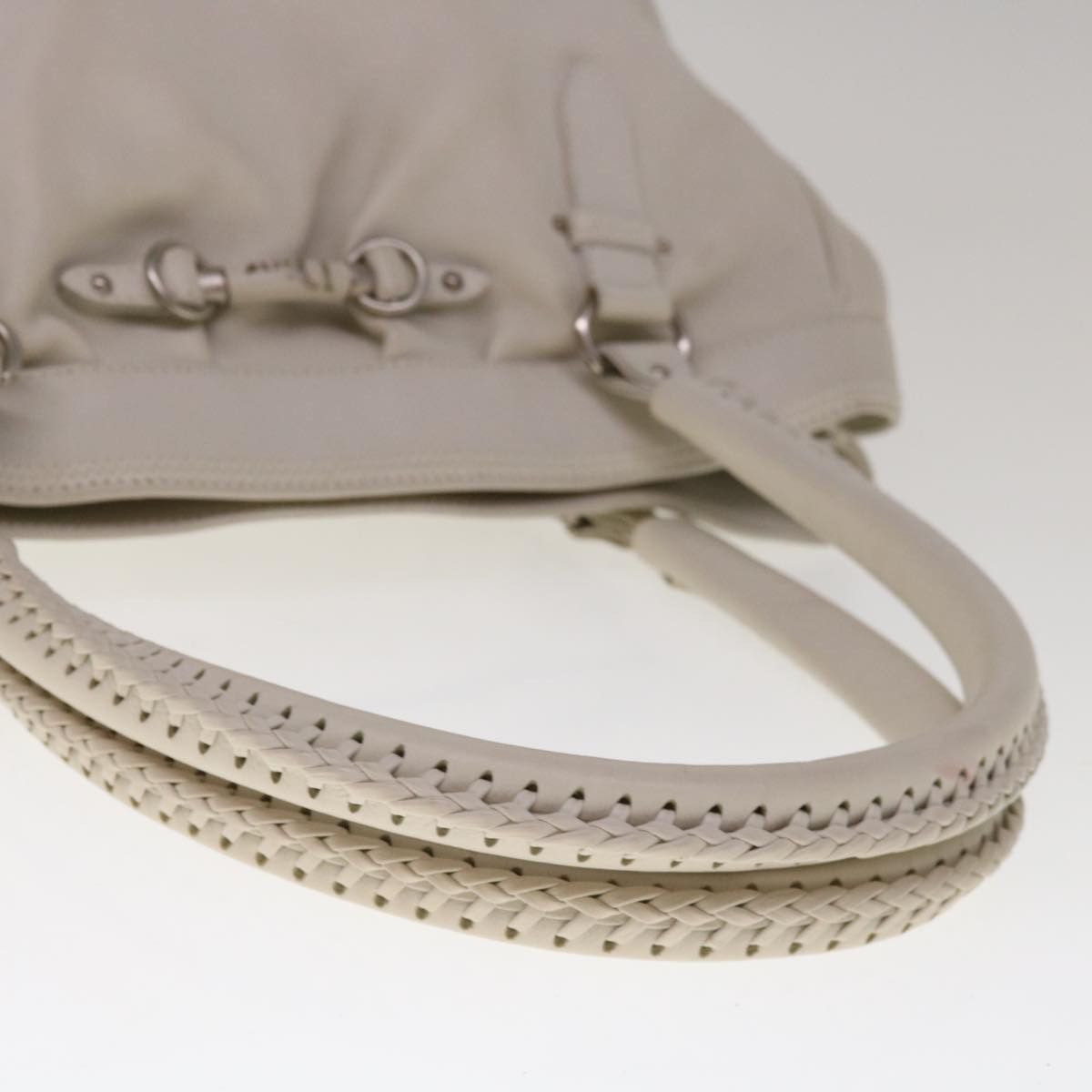 Dior DIOR Tote Bag Leather White Size ONE SIZE - 6 Thumbnail
