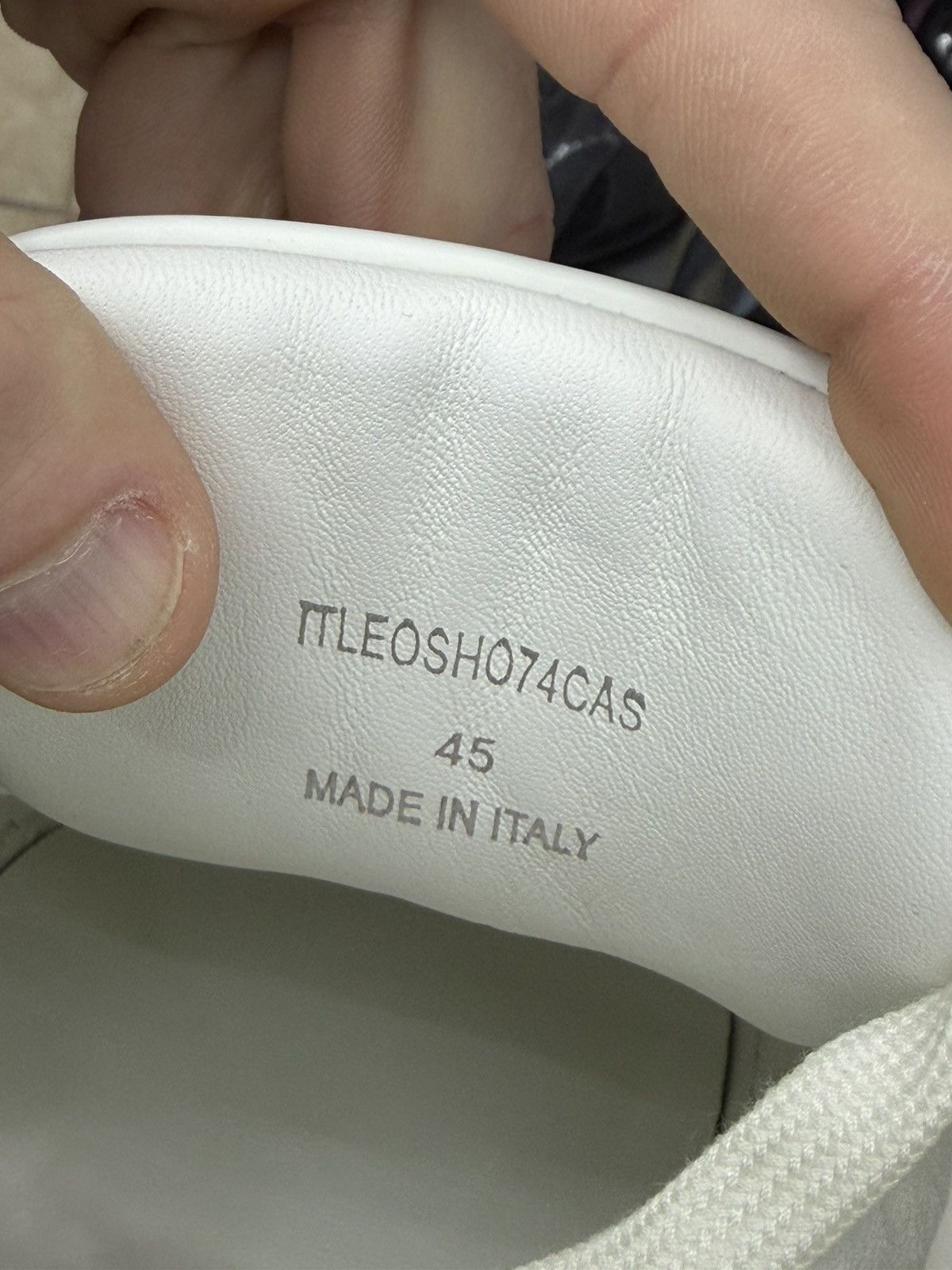 Burberry Size 12US/45EU - Burberry Leather Check Suede Low Tops Size US 12 / EU 45 - 11 Thumbnail