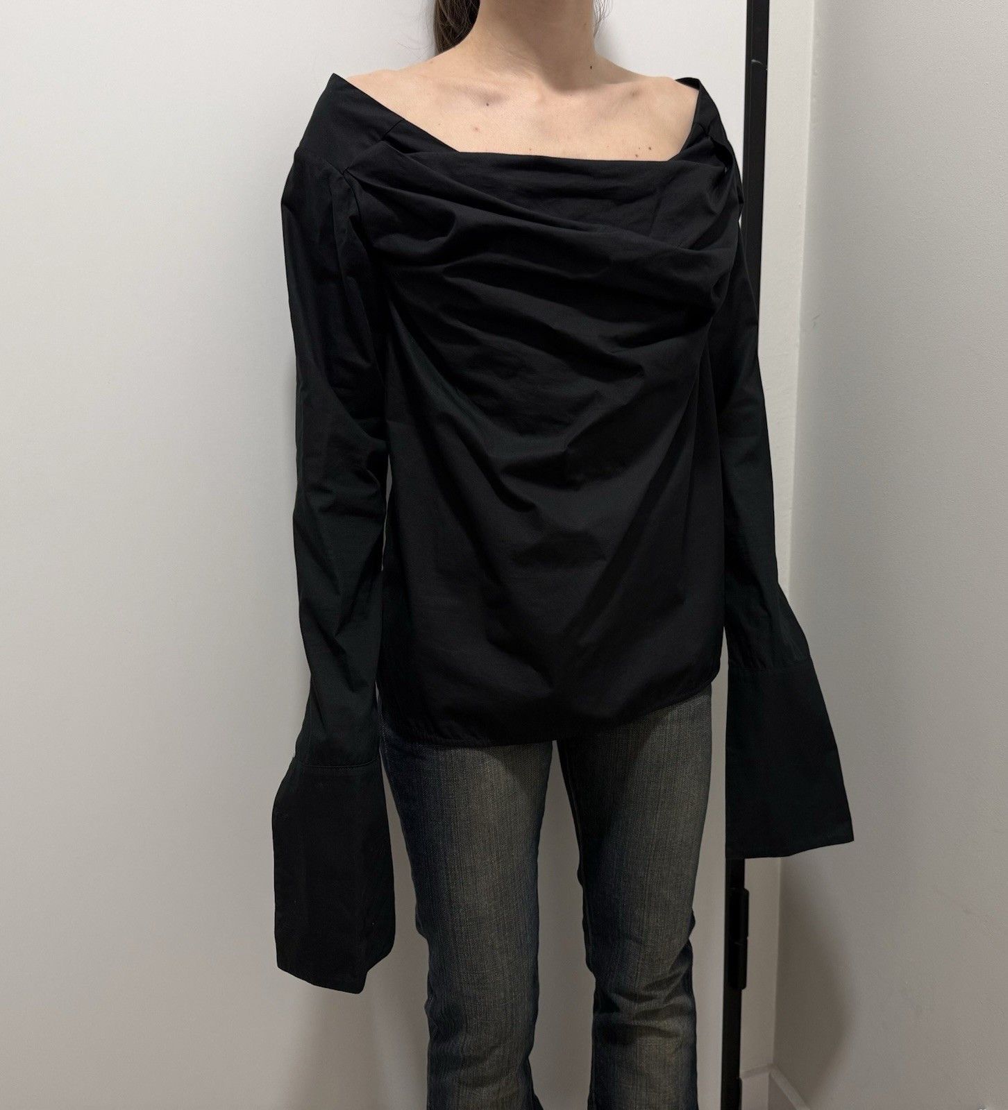 Dolce & Gabbana Dolce & Gabbana D&G Avant Garde Blouse Shirt Off Shoulders Size S / US 4 / IT 40 - 2 Thumbnail