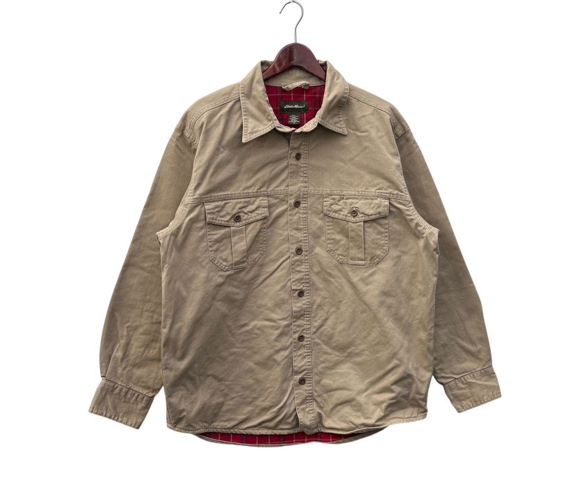 Eddie Bauer Eddie Bauer Checked Tartan Lining Heavy Button Shirt Size US L / EU 52-54 / 3 - 1 Thumbnail