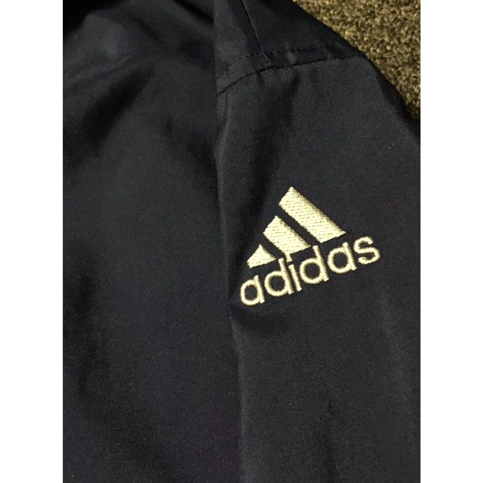 Adidas VINTAGE Adidas Team Jacket S Reflective Striped Navy Blue Men Basketball 90s 80s USA Hip Hop Sports Windbreaker Size US S / EU 44-46 / 1 - 5 Thumbnail