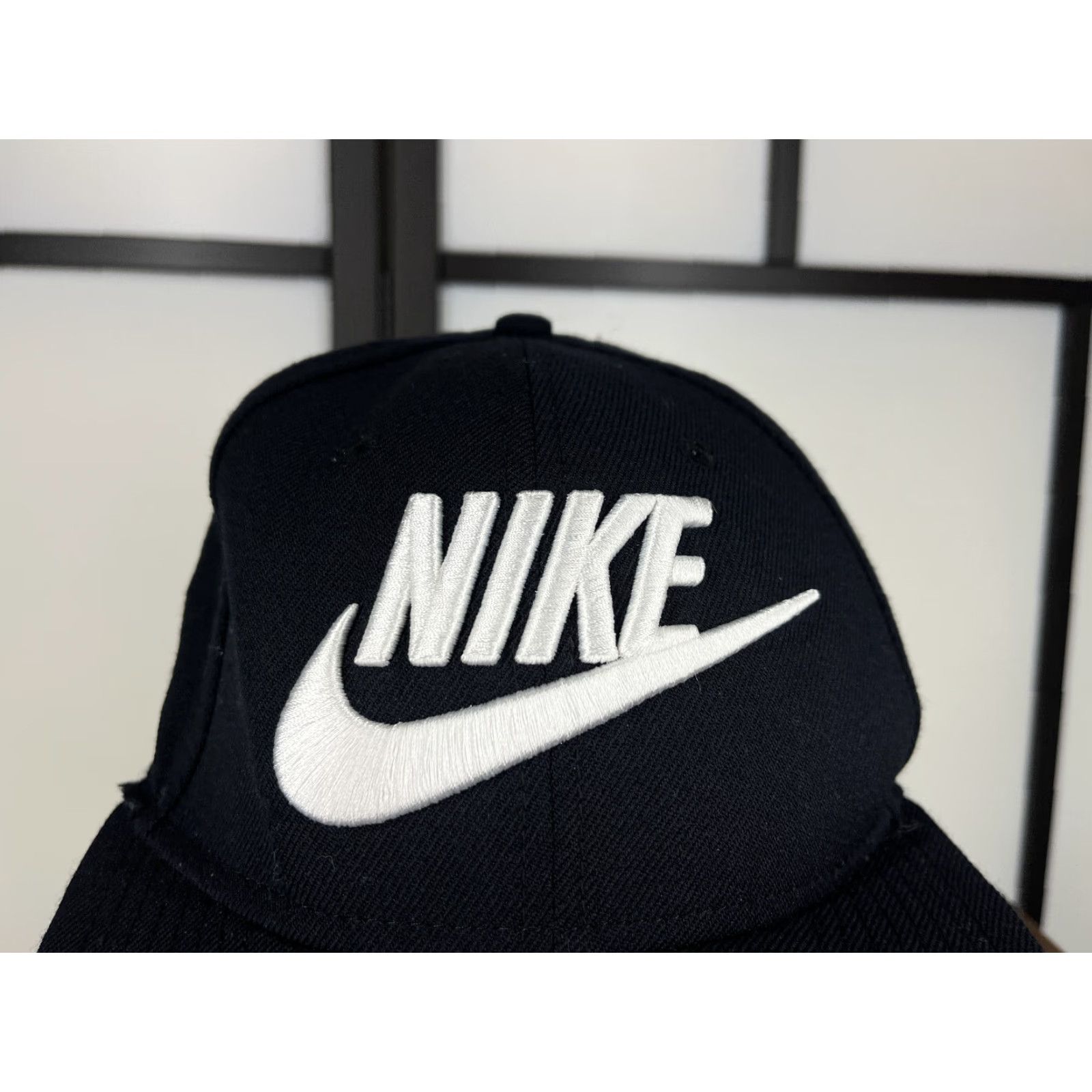 Nike Nike True Hat Cap Snap Back Adult One Size Black Cotton Polyester Wool Outdoors Cap Hat Mens Black Outdoor Sports 90s Size ONE SIZE - 2 Thumbnail