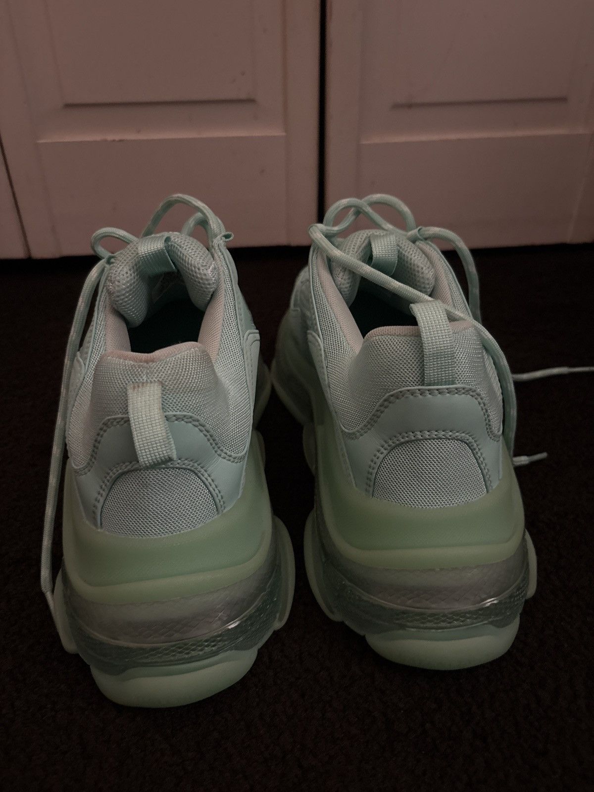 Balenciaga Triple S Mint green