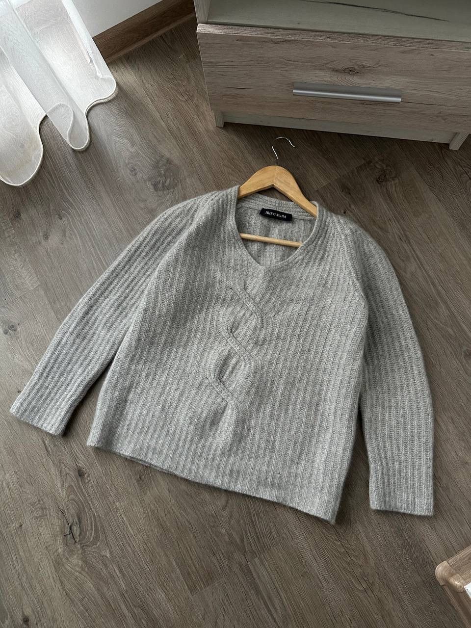 Iris von Arnim × Vintage Vintage Iris Von Arnim Cashmere Gray Knit Sweater Size M / US 6-8 / IT 42-44 - 4 Thumbnail