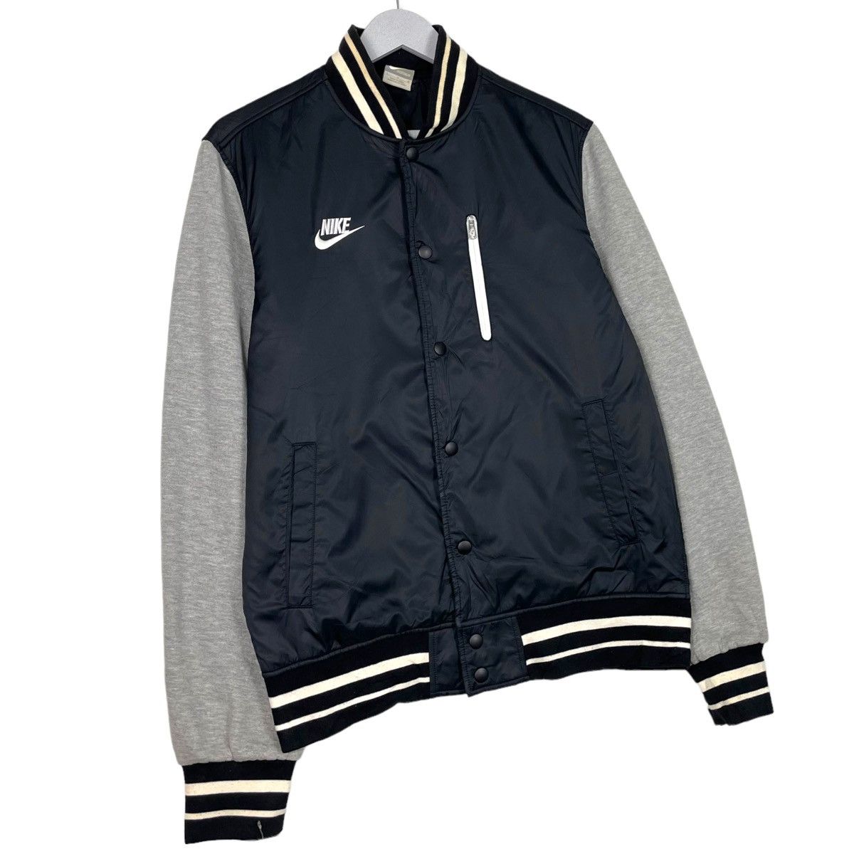 Nike 💥NIKE Y2K SNAP VARSITY JACKET Size US L / EU 52-54 / 3 - 3 Thumbnail