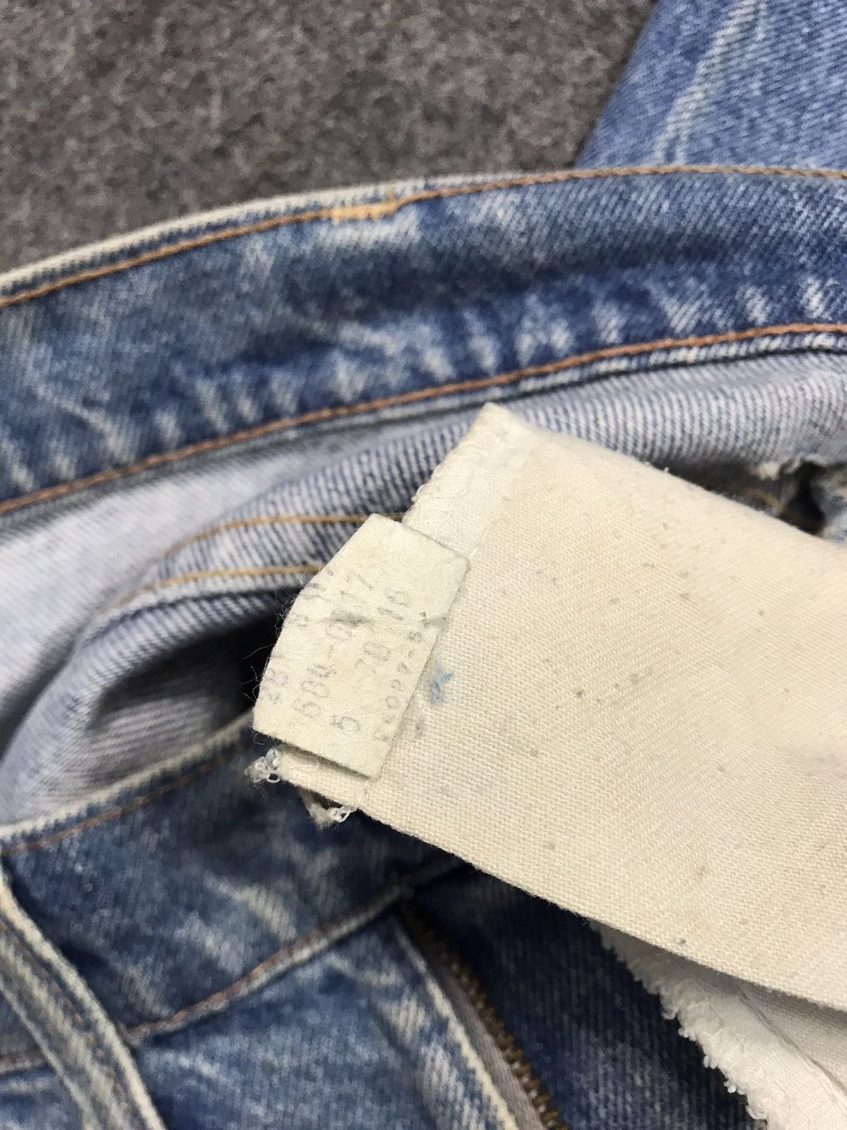 Levi's Vintage Clothing Distressed Levi's Strauss Zipper Indigo Denim Orange Tab Size US 31 - 12 Thumbnail
