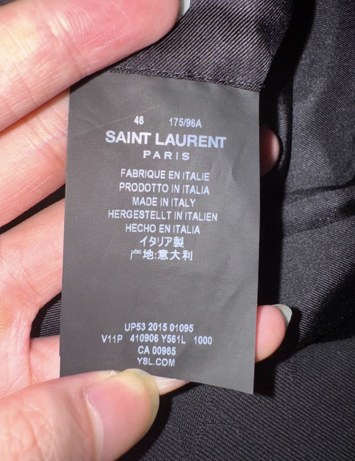 Saint Laurent Paris Saint Laurent 16SS Notched Lapel Star Embroidered Blazer Size US M / EU 48-50 / 2 - 8 Thumbnail