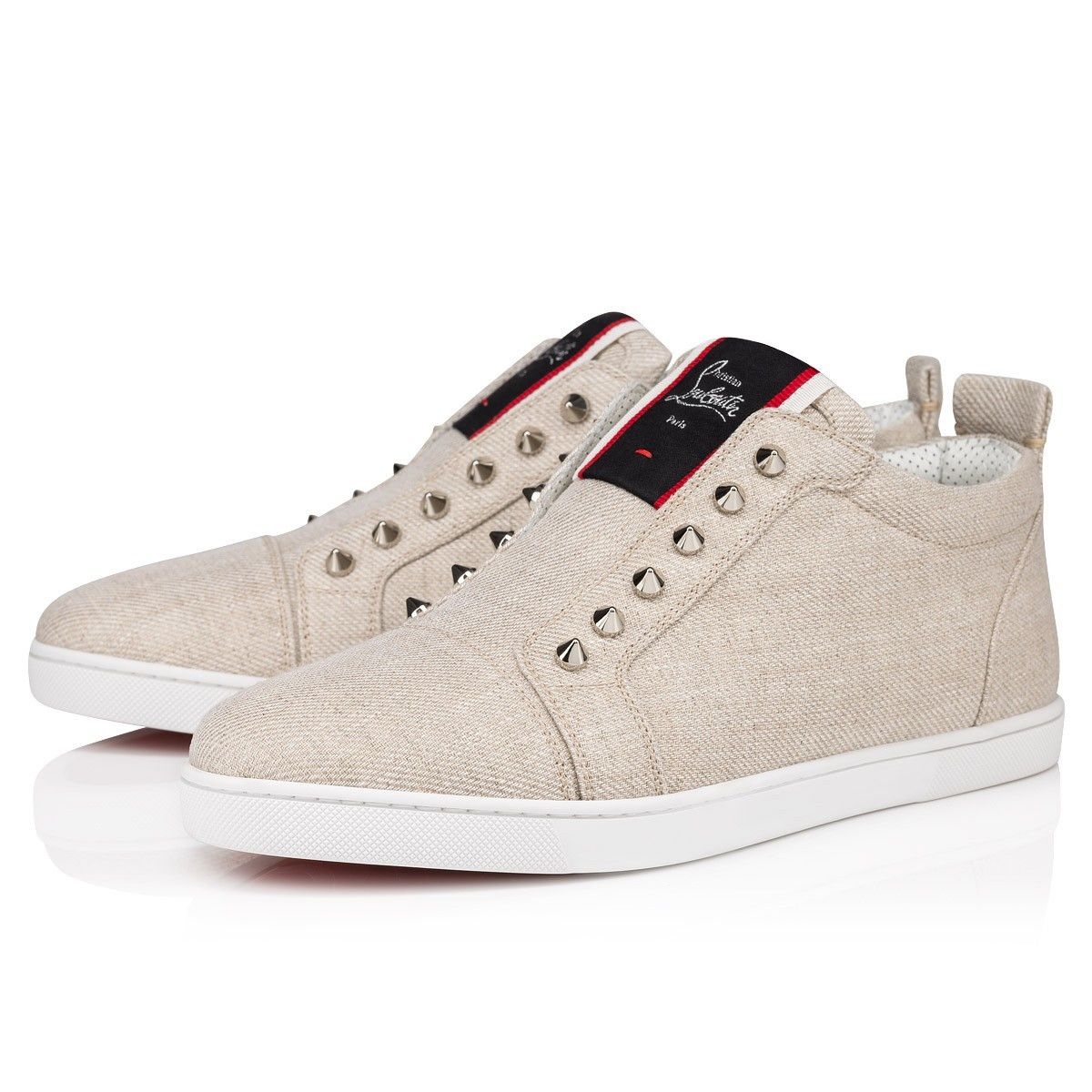 Christian Louboutin F.A.V fique a vontade linen beige Size US 7 / EU 40 - 1 Thumbnail