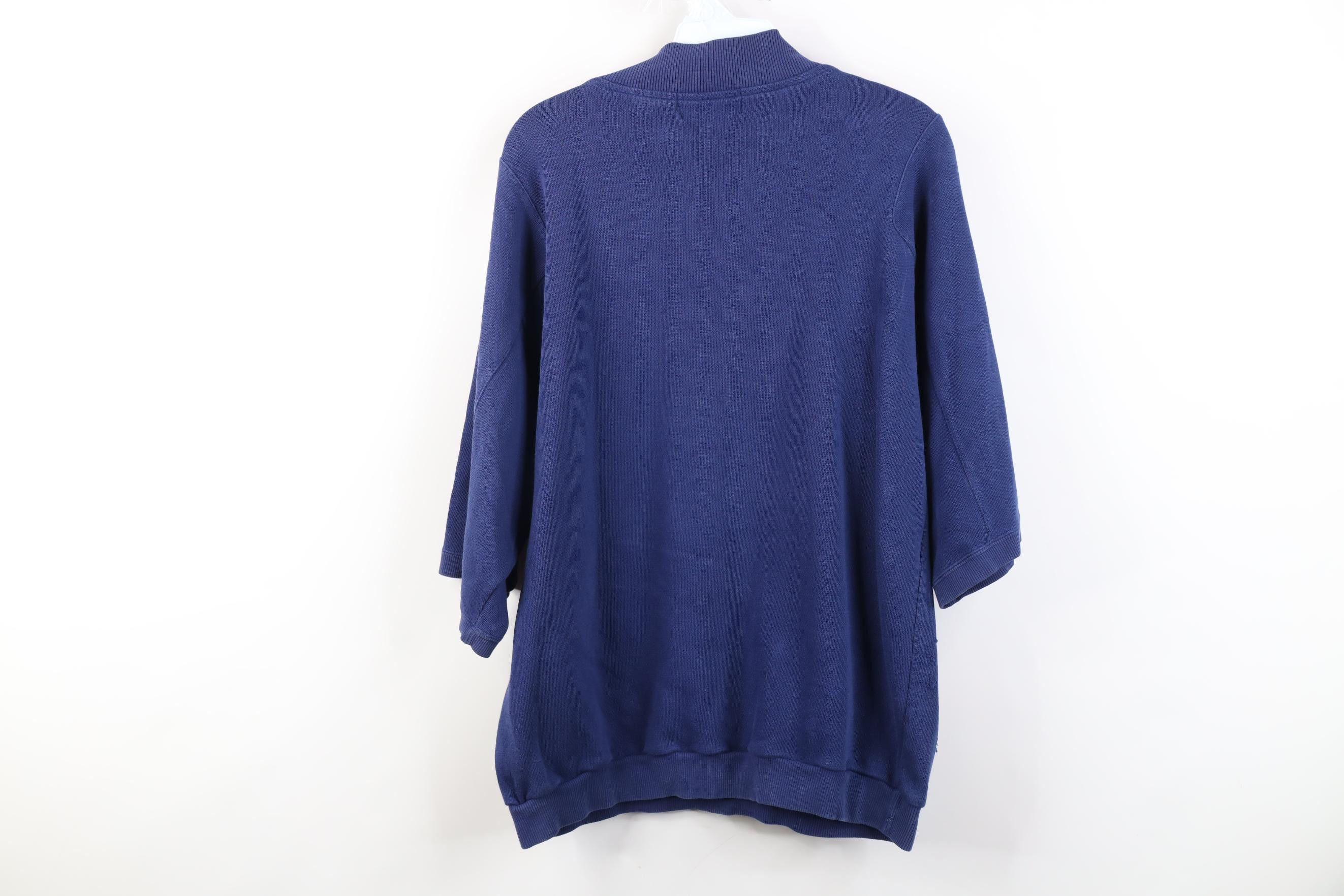 Eddie Bauer Vintage 90s Eddie Bauer 1/4 Zip Short Sleeve Sweatshirt Size US M / EU 48-50 / 2 - 17 Thumbnail