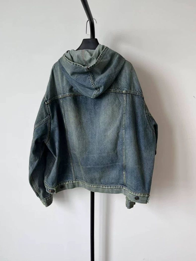 Balenciaga Balenciaga size 1 Pull-over hooded denim jacket Size US XS / EU 42 / 0 - 2 Thumbnail