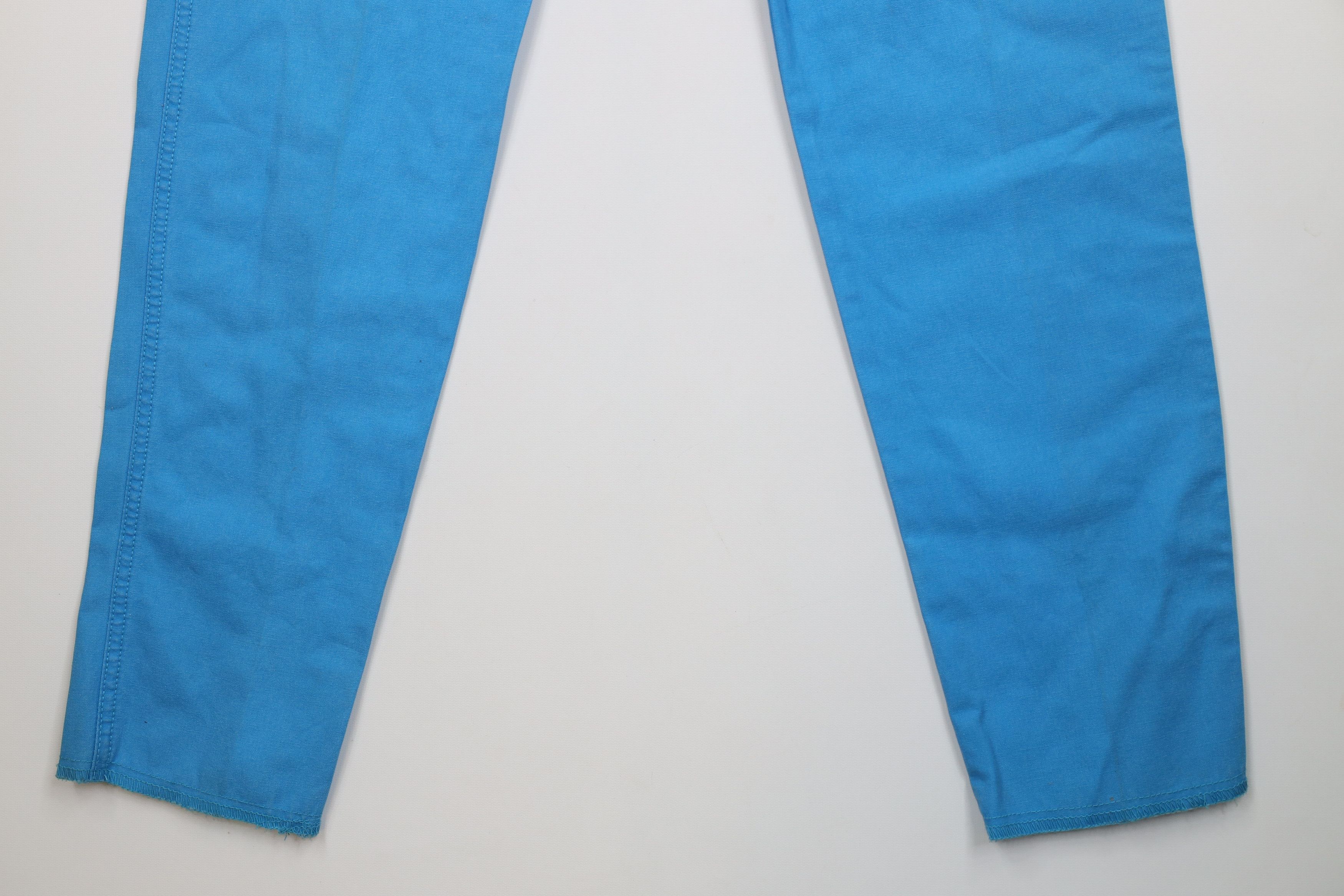 Vintage Deadstock Vintage 80s 90s Streetwear Straight Leg Pants Blue Size US 29 - 14 Thumbnail