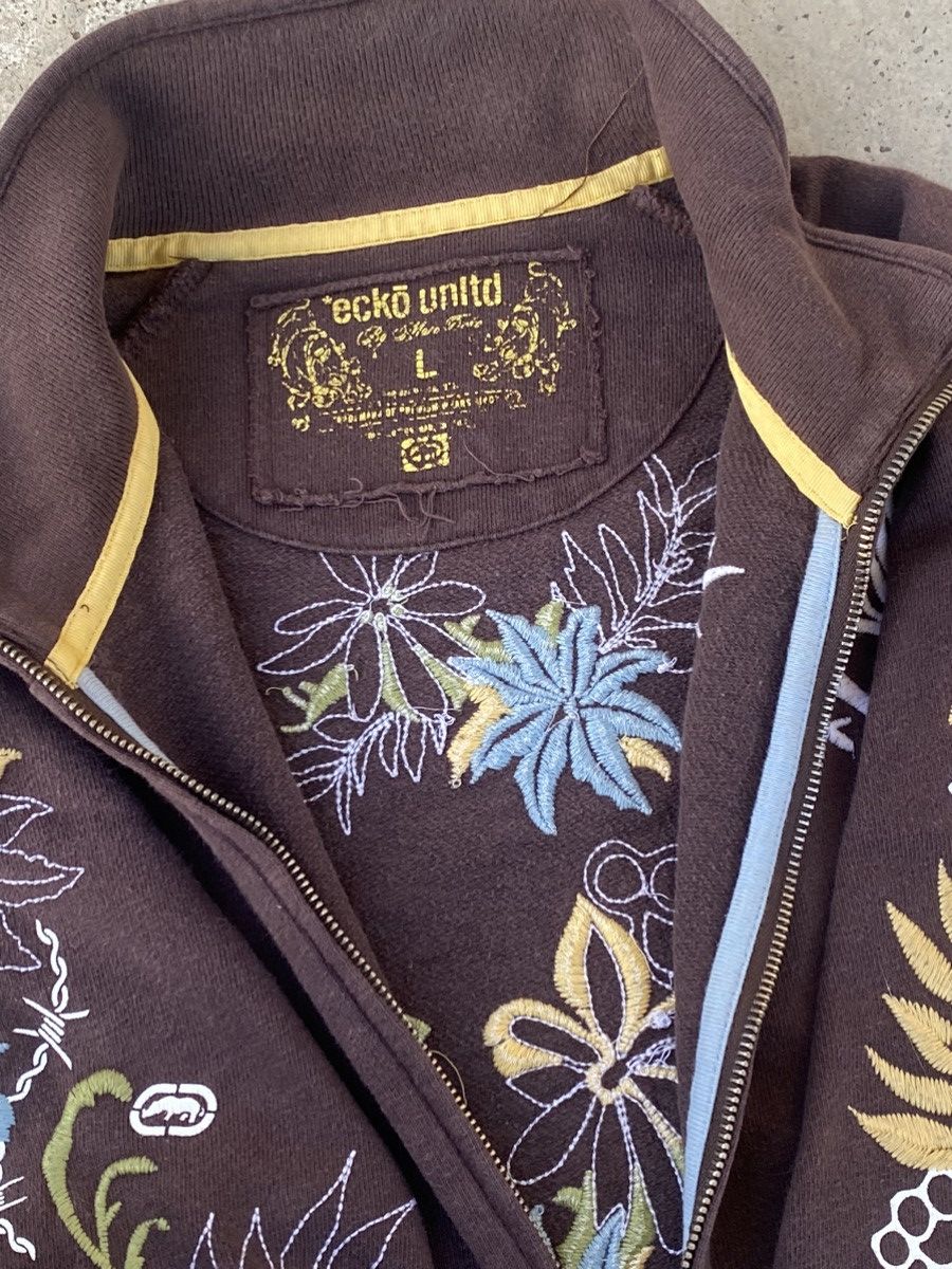 Ecko Unltd. × JNCO × Vintage Vintage Y2K Ecko Unltd. Embroidered Zip Up Sweater Size US XL / EU 56 / 4 - 12 Thumbnail