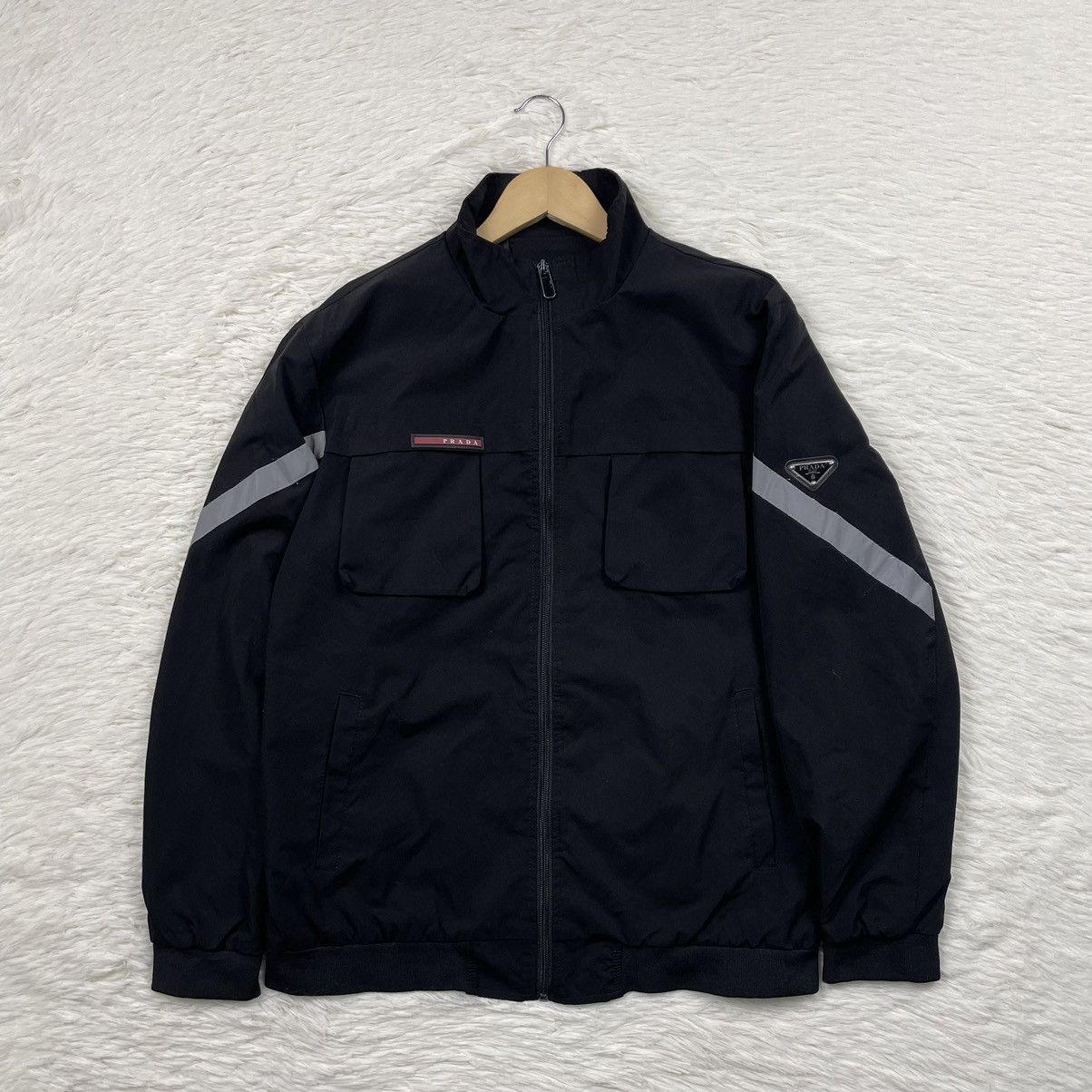 Prada Re-nylon Multi-pocket Jacket In Black | ModeSens