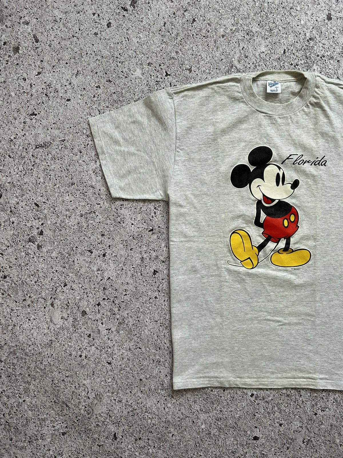 Disney × Mickey Mouse × Vintage Vintage 1990 WALT DISNEY MICKEY MOUSE FLORIDA TEE HYPE Y2K Size US L / EU 52-54 / 3 - 2 Thumbnail