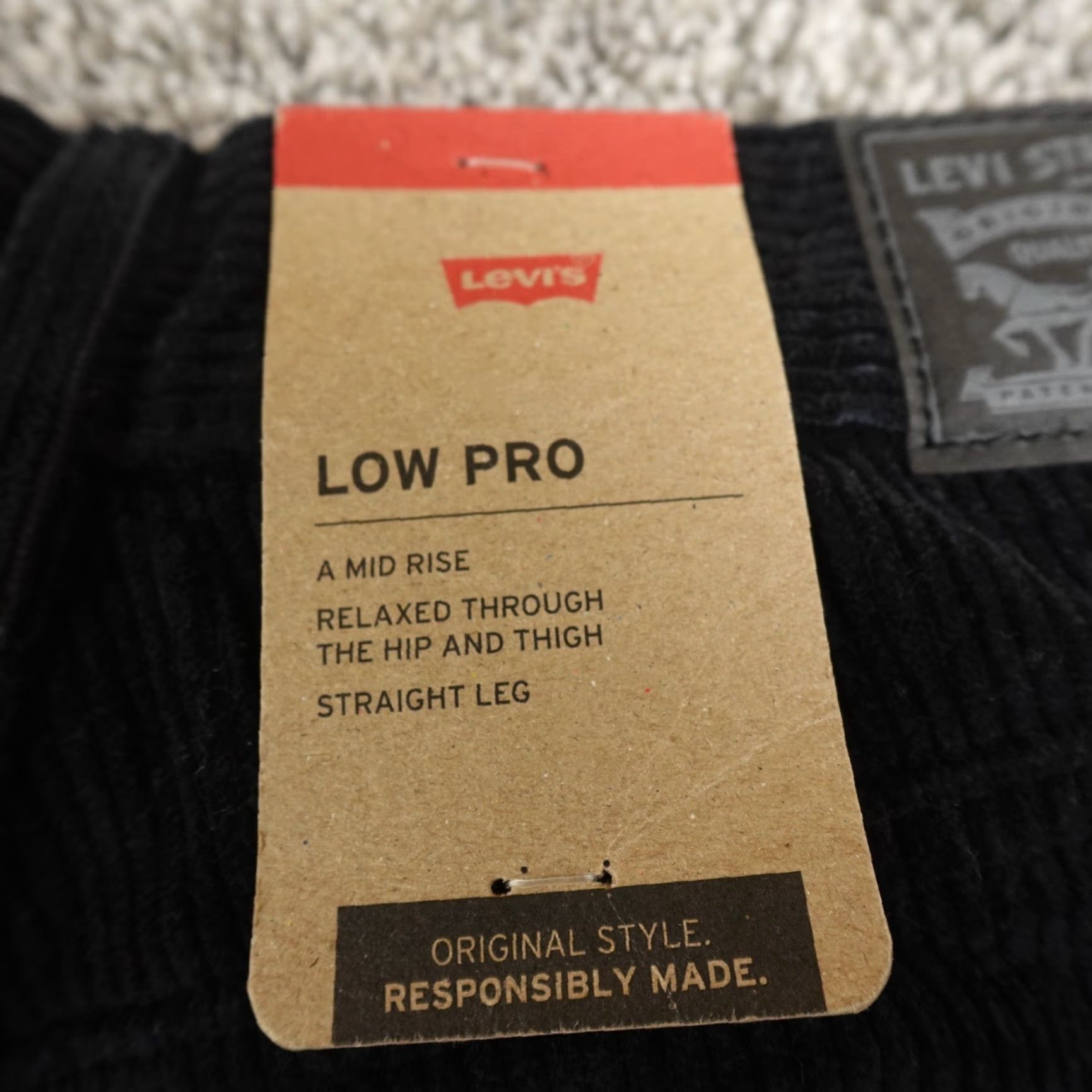 Levi's Levi's Jeans Womens 27 Corduroy 5 Pocket High Rise Dark Black Denim Pants Size 27" / US 4 / IT 40 - 2 Thumbnail