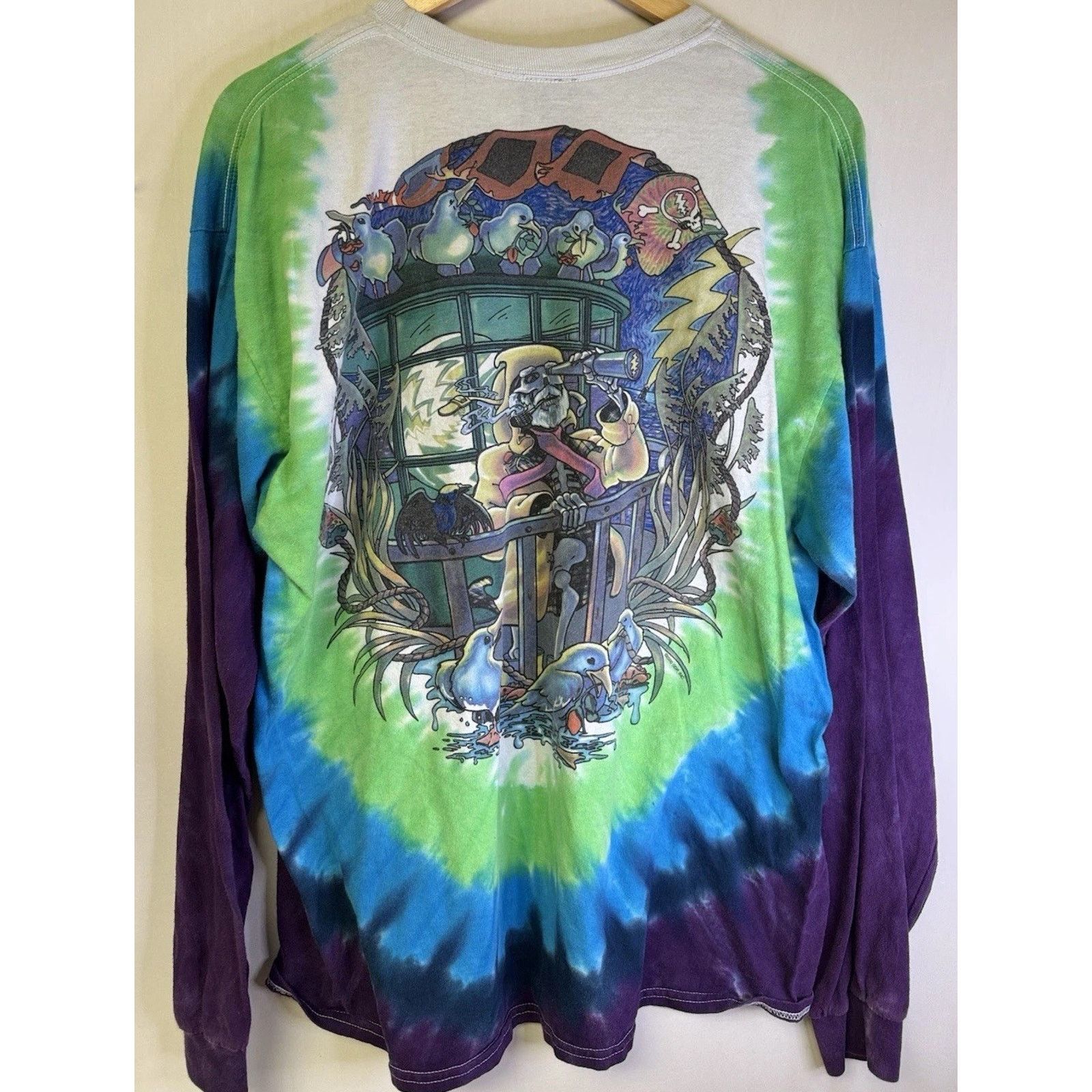 Liquid Blue Vintage Grateful Dead Tie Dye Long Sleeve Shirt XL Graphic Size US XL / EU 56 / 4 - 3 Thumbnail