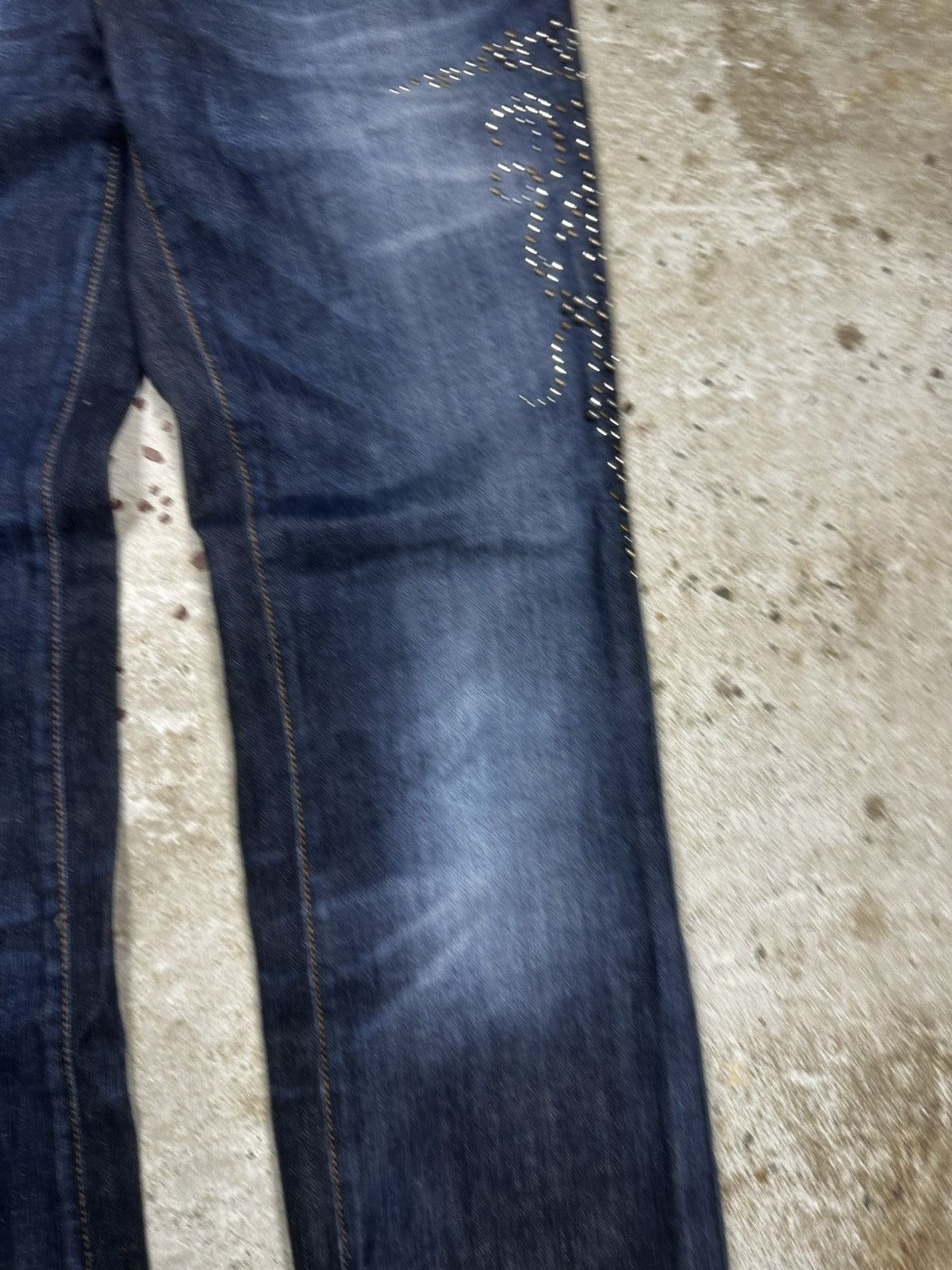 Just Cavalli AW2010 Just Cavalli Studed Jeans Washed Flare Bootcut Denim Size 27" / US 4 / IT 40 - 12 Thumbnail