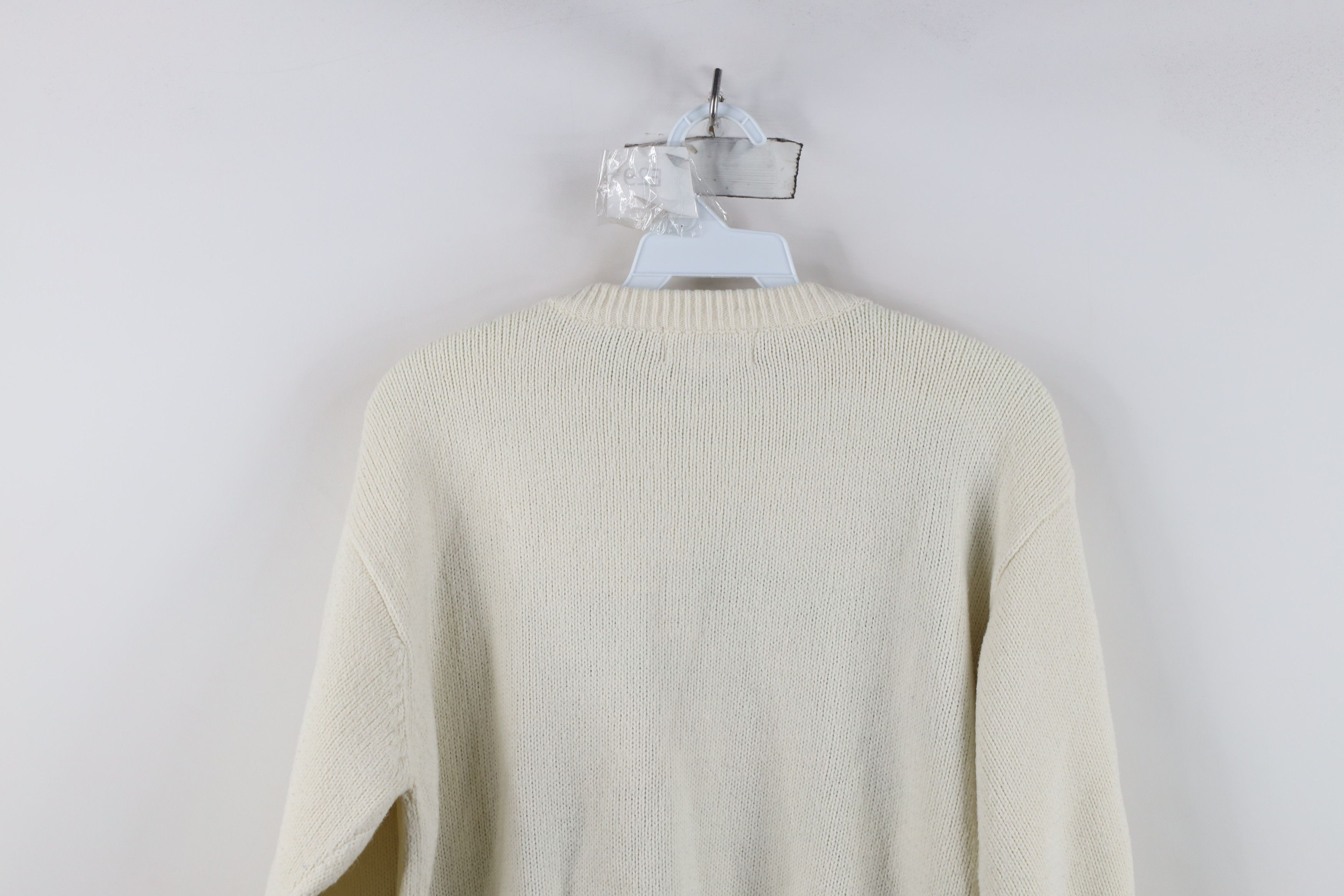 Vintage Vintage 90s Streetwear Flower Floral Knit Crewneck Sweater Size L / US 10 / IT 46 - 12 Thumbnail