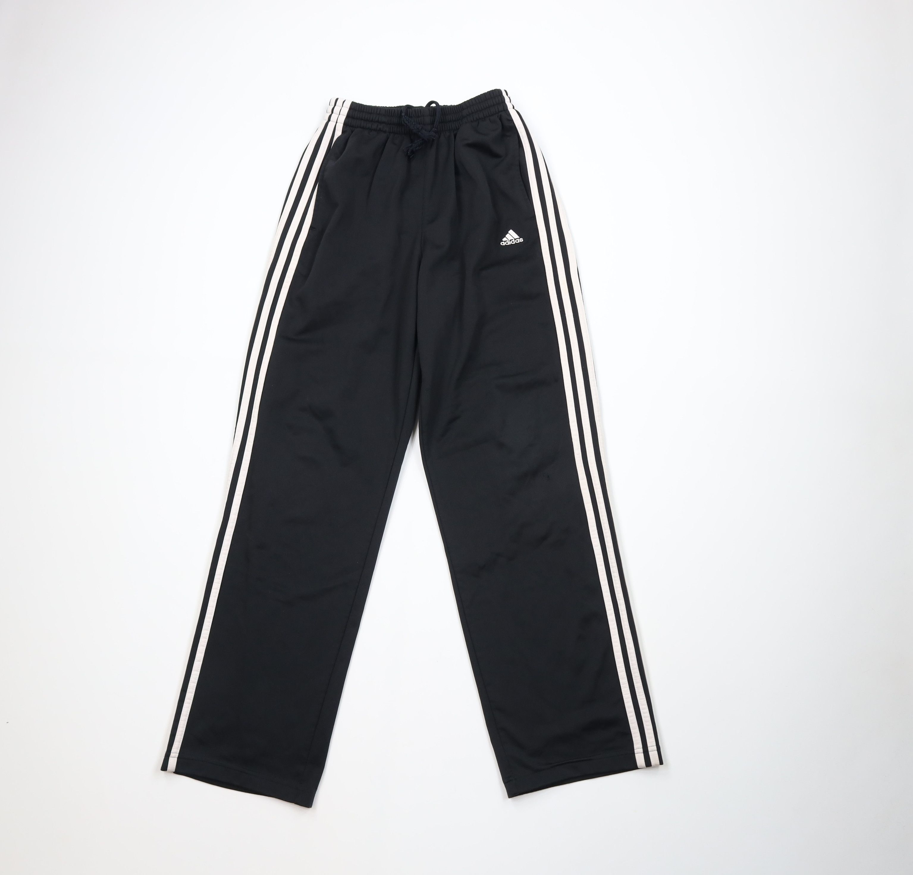 Adidas Vintage Y2K Adidas Striped Wide Leg Sweatpants Pants Black Size US 32 / EU 48 - 1 Thumbnail