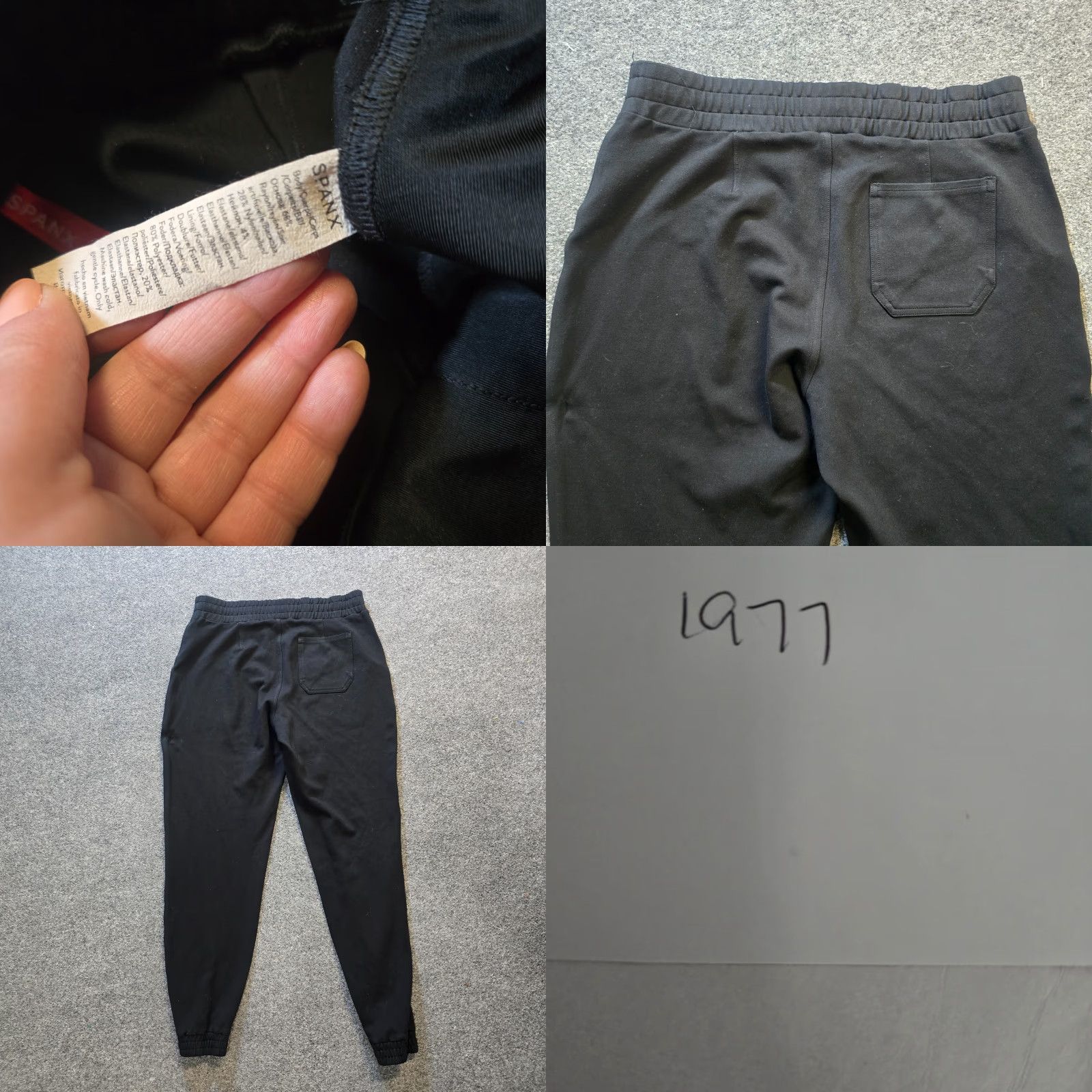 Spanx Spanx Pants Women Size Large Black Perfect Joggers Pull On Pockets Lounge Casual Size 36" / US 14 / IT 50 - 8 Thumbnail