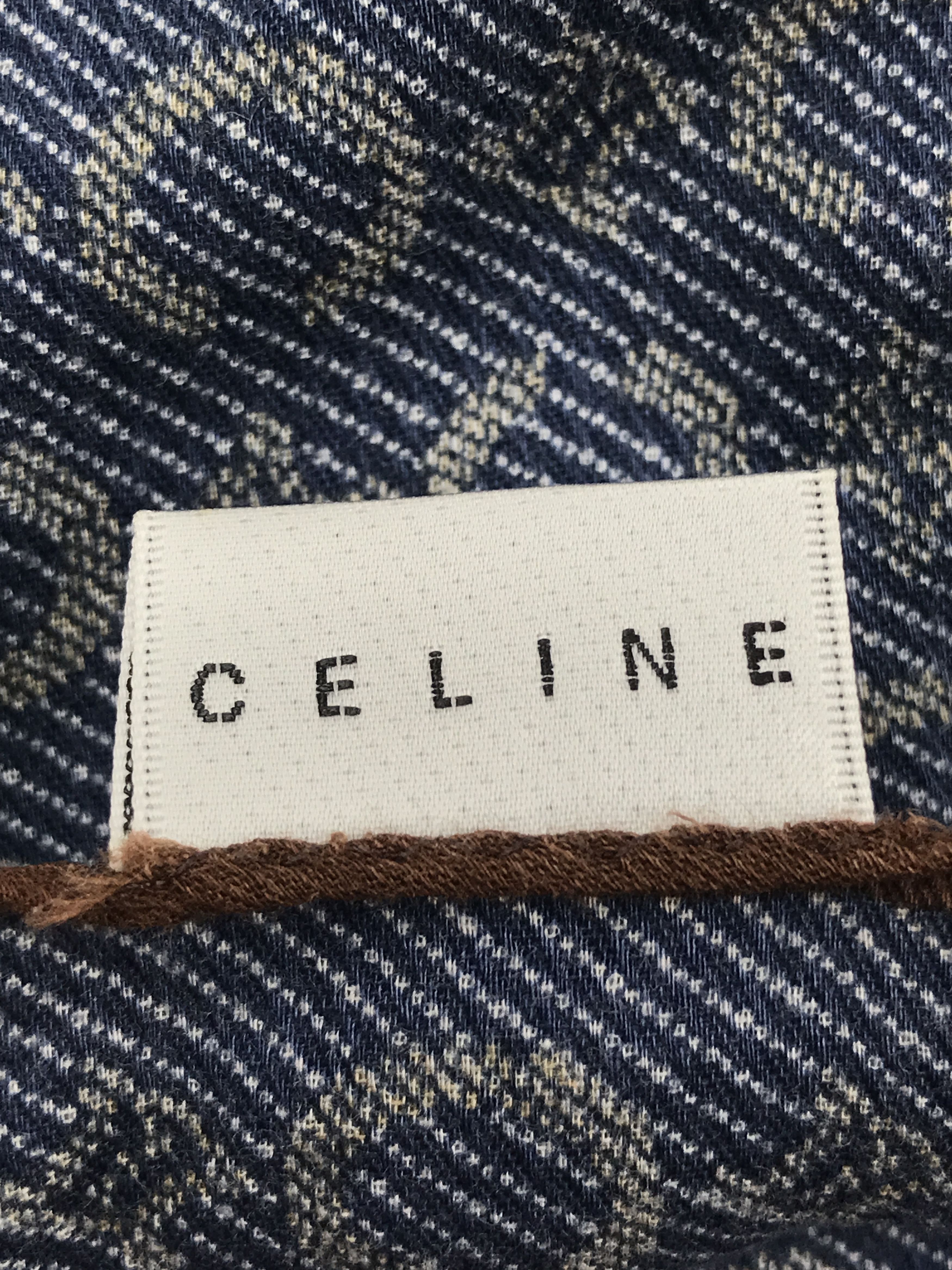 Celine × Vintage Vintage Celine Monogram Bandana Neckerchief Handkerchief Size ONE SIZE - 6 Thumbnail