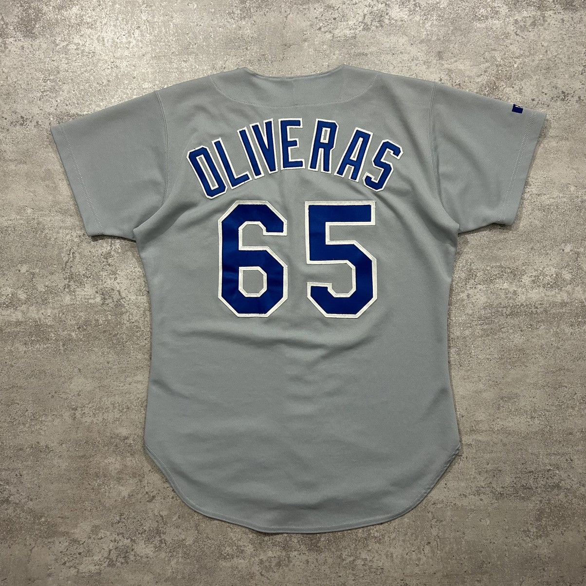 MLB × Russell Athletic × Vintage VTG 90s MLB TEXAS RANGERS RUSSELL AUTHENTIC JERSEY Oliveras Size US L / EU 52-54 / 3 - 2 Thumbnail