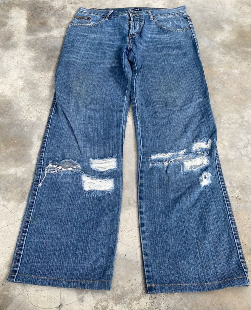 Dolce & Gabbana 💥BEST OFFER😊VINTAGE Y2K DOLCE & GABANNA DISTRESSED DENIM Size US 32 / EU 48 - 2 Thumbnail