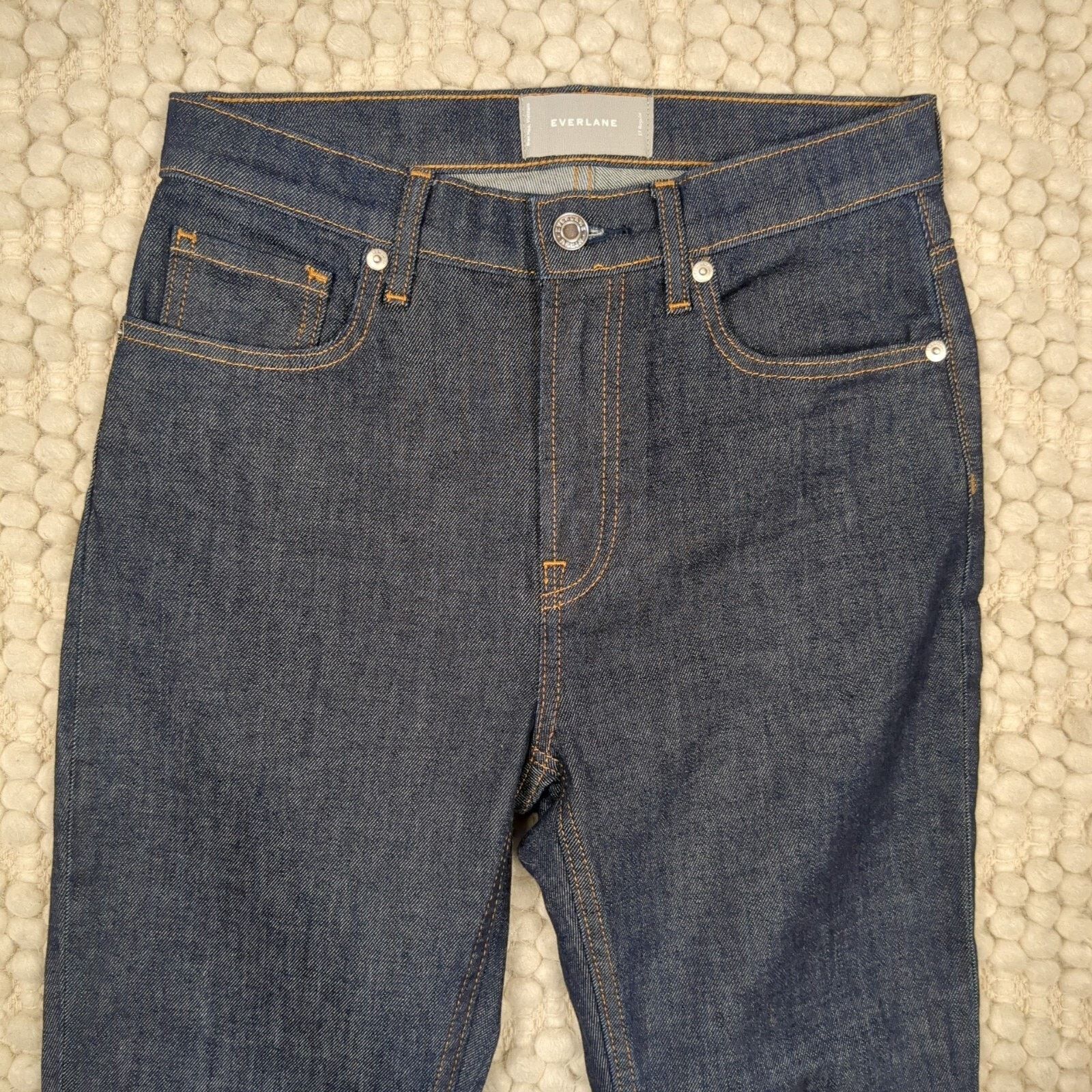 Everlane Everlane High Rise Dark Wash Slim Jeans Sz 27 Size 27" / US 4 / IT 40 - 3 Thumbnail