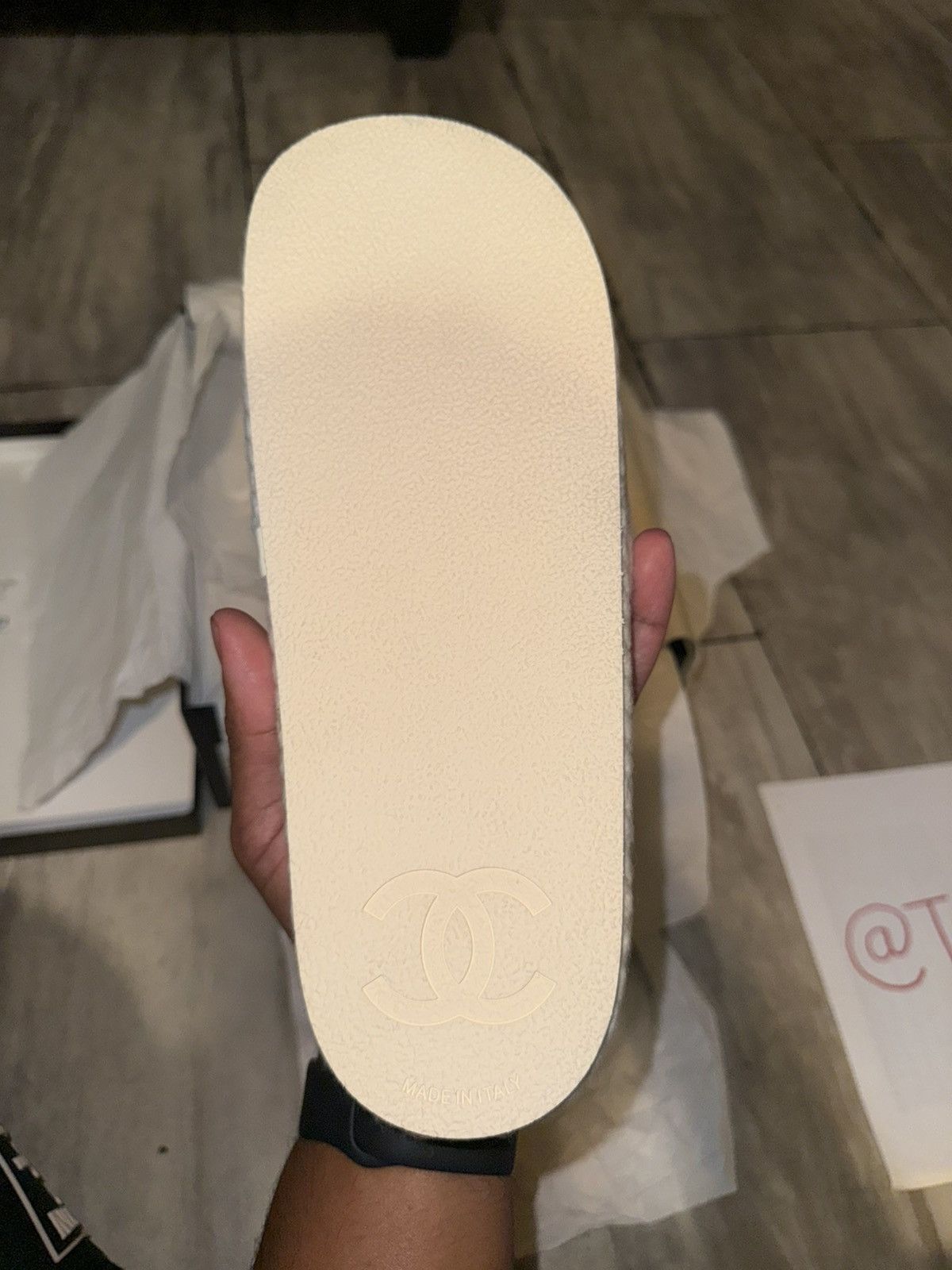 Chanel Chanel Beige Clair Mule Braided Knit Slide/Sandal Size US 9 / EU 42 - 9 Thumbnail