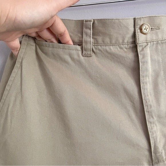 Vintage Vintage Khaki Beige High-rise Cotton Twill 4.5" Shorts - M Size 32" / US 10 / IT 46 - 4 Thumbnail