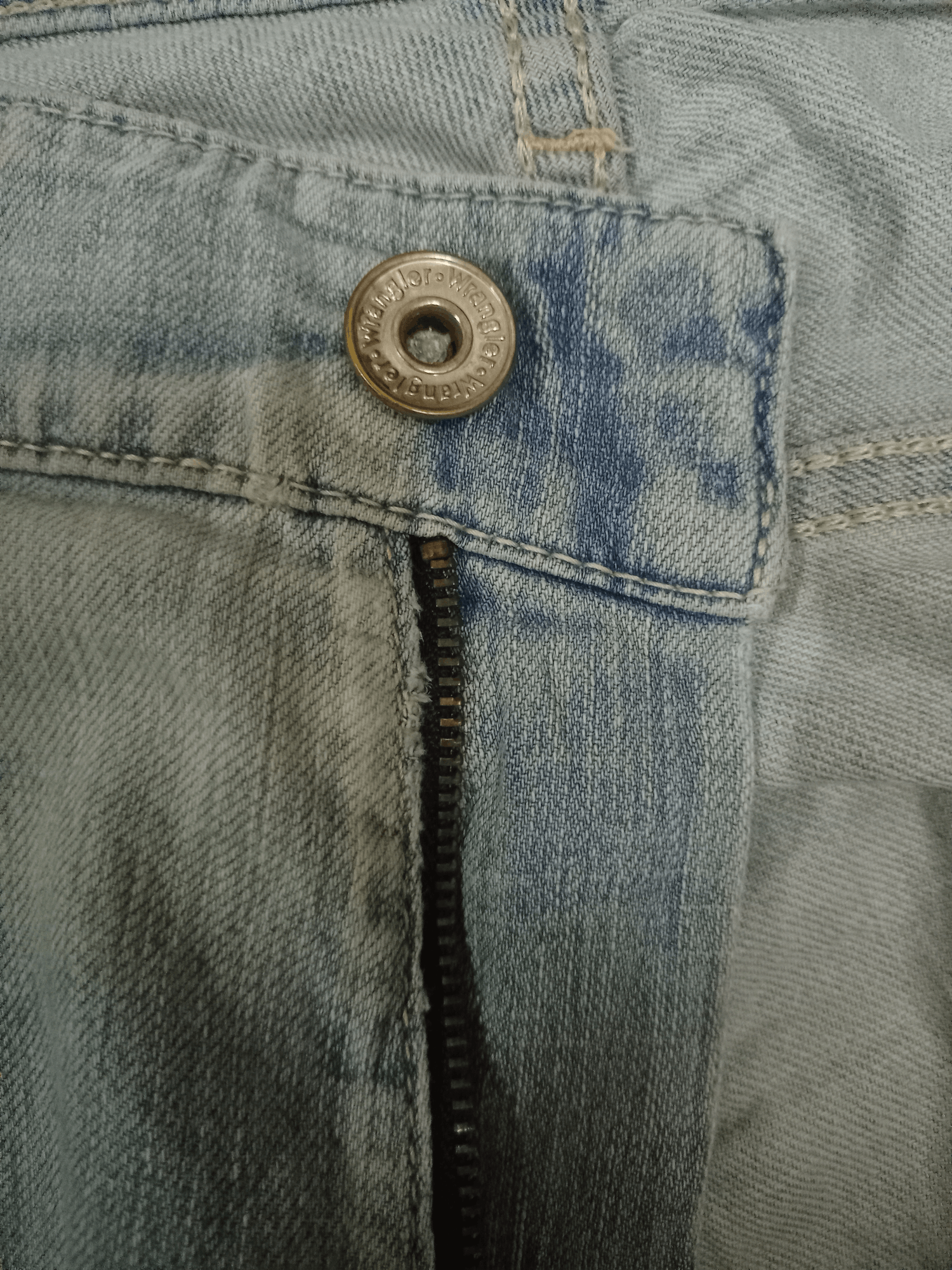 Wrangler SALES 🔥 Vintage Wrangler Light Wash Rip Baggy Denim Pants Size US 34 / EU 50 - 3 Thumbnail