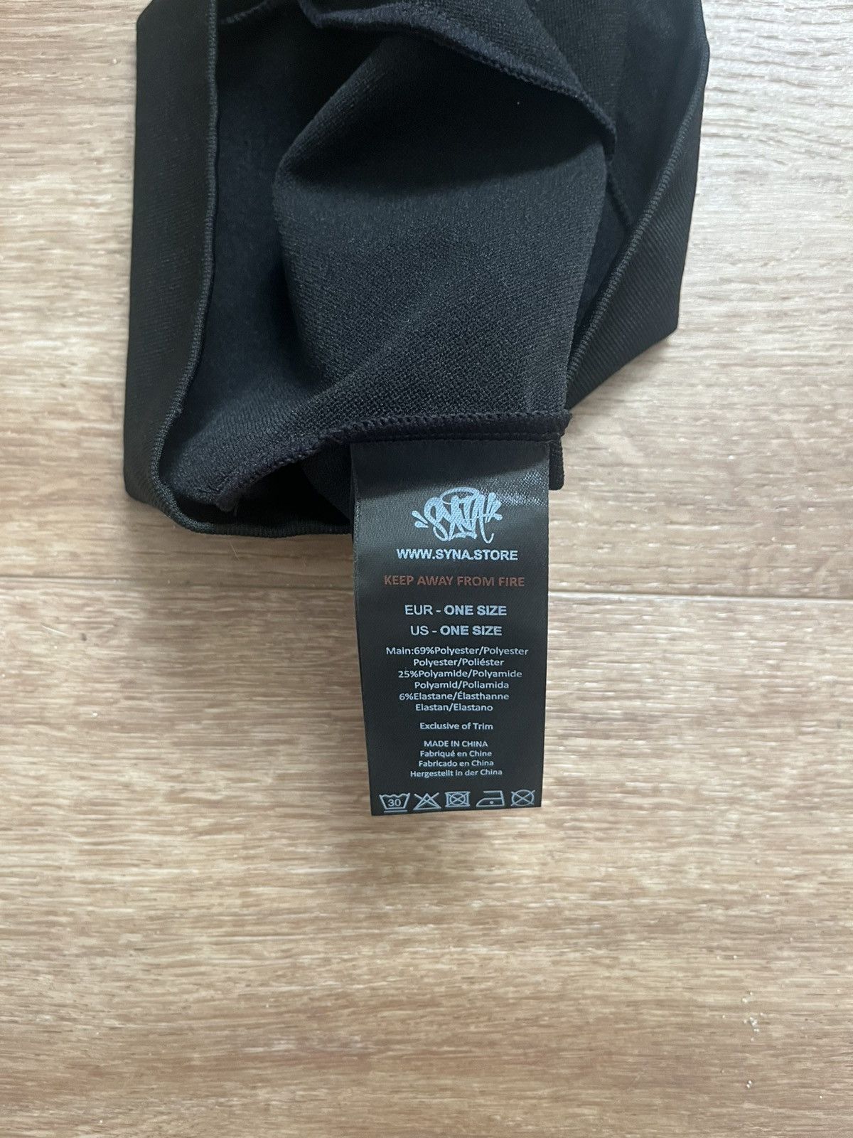 Syna World Black Syna Skull Cap with blue logo Size ONE SIZE - 4 Thumbnail