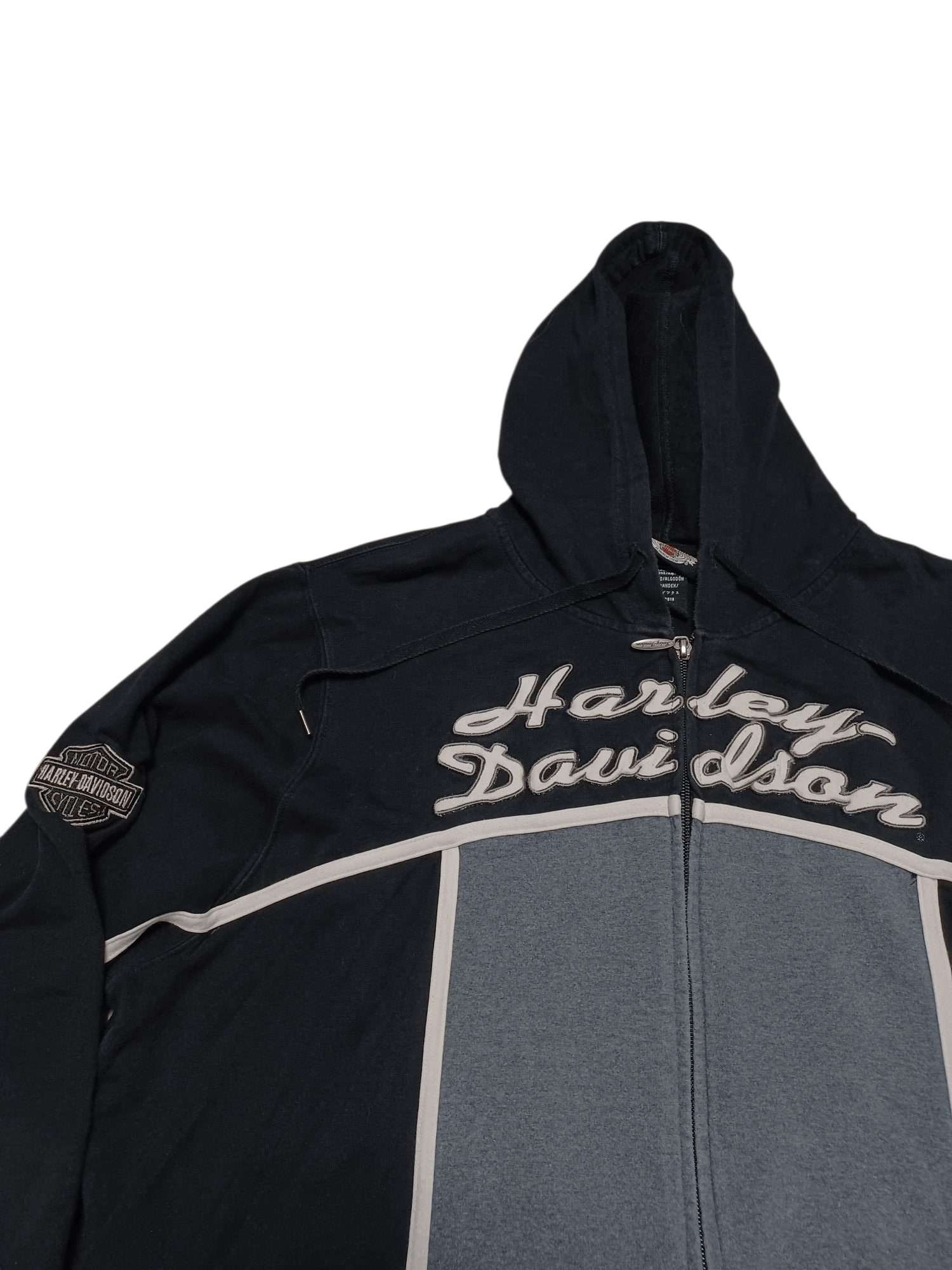 Harley Davidson HARLEY DAVIDSON BIGLOGO EMBROIDERED VINTAGE ZIP HOODIE Size US L / EU 52-54 / 3 - 2 Thumbnail