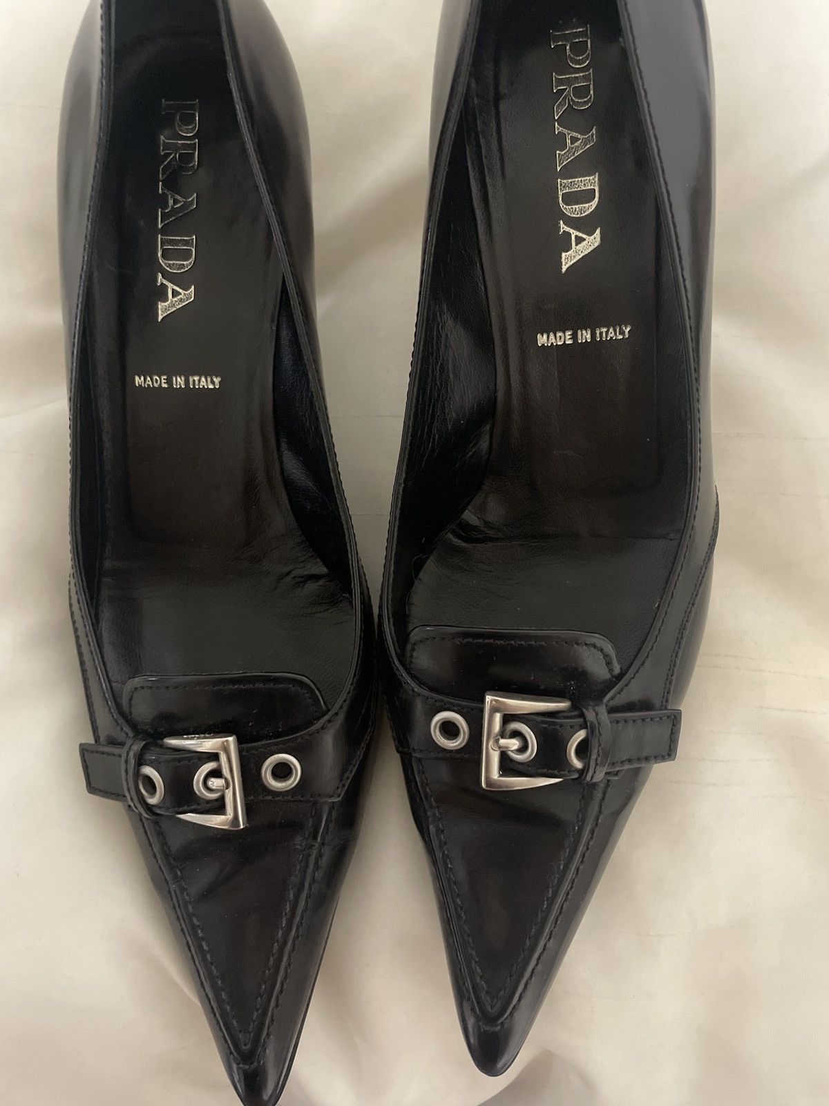 Prada vintage prada kitten heels Size US 7.5 / IT 37.5 - 1 Thumbnail