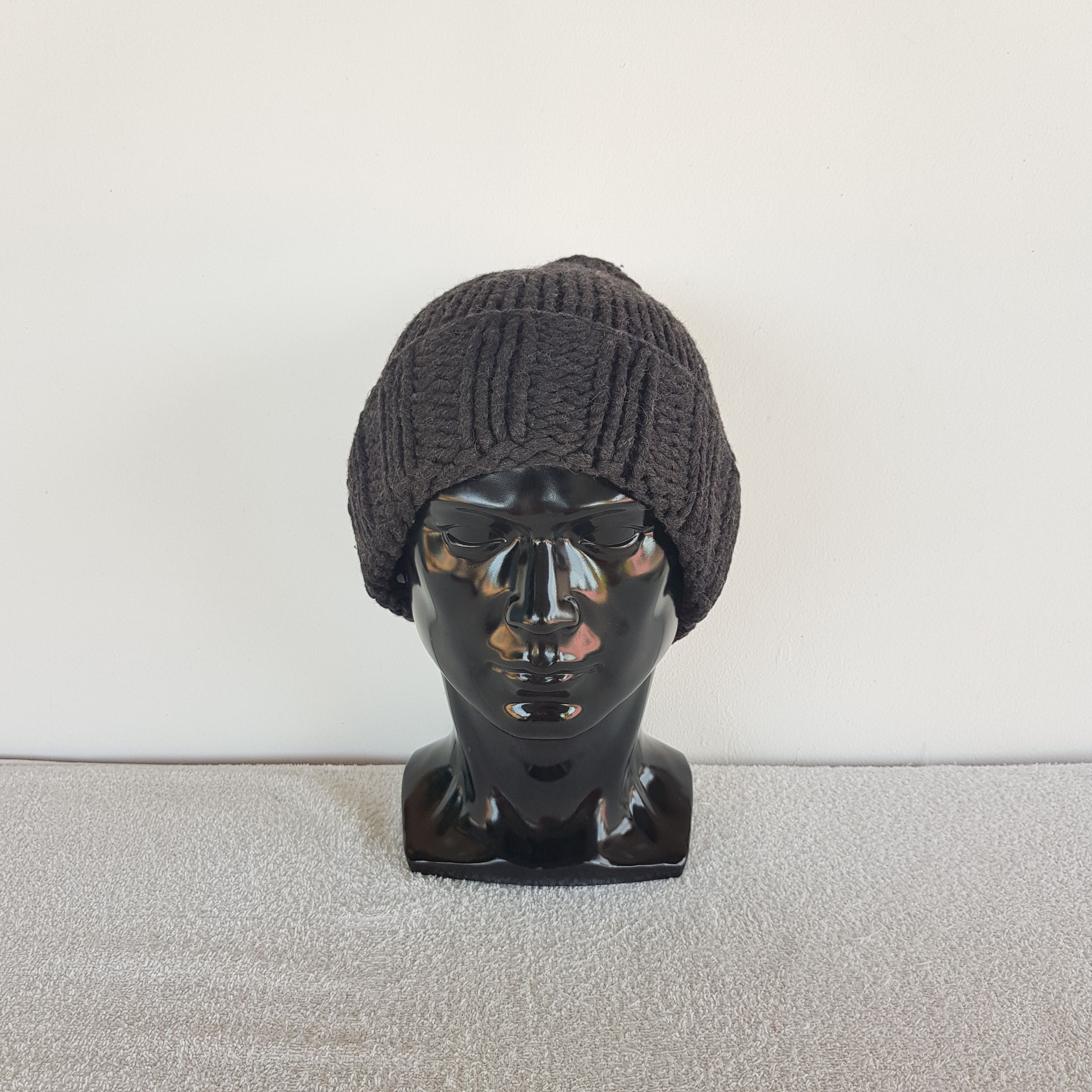 Homespun Knitwear Vintage J Crew Beanie Fair Isle Ribbed Knit Snow Caps Hats. Size ONE SIZE - 2 Thumbnail