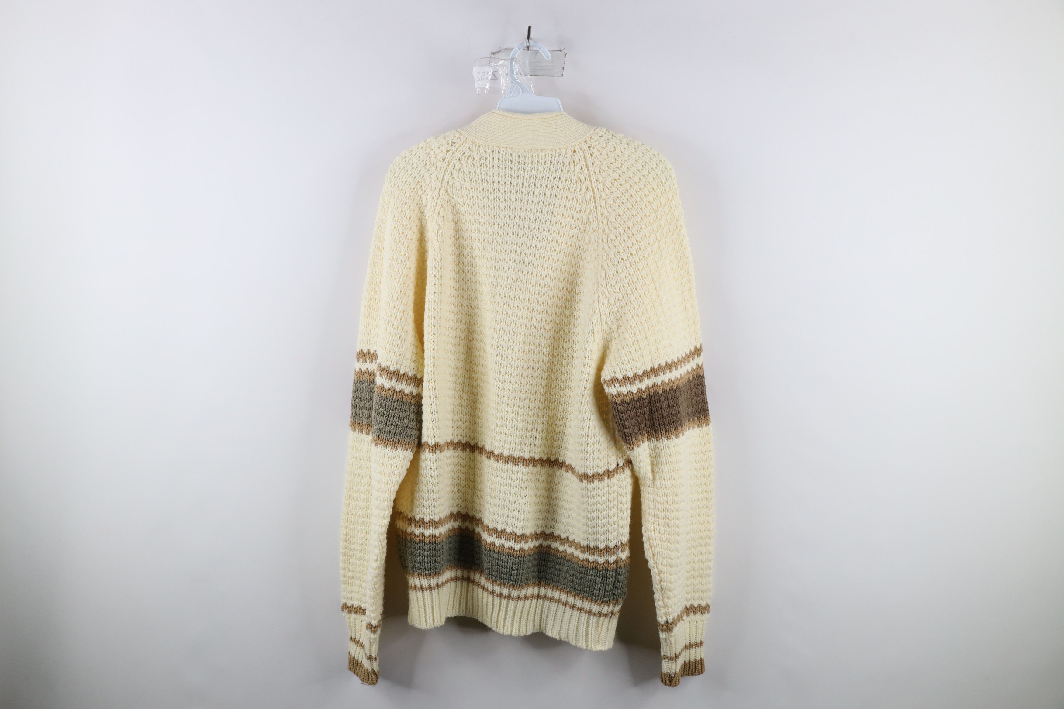 Vintage Vintage 70s Mid Century Modern MCM Knit Henley Sweater Size US M / EU 48-50 / 2 - 6 Thumbnail