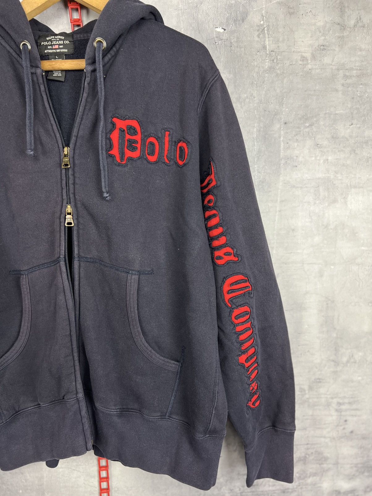 Ralph Lauren Vintage Ralph Lauren Polo Jeans Co Full Zip Hoodie Size L Size L / US 10 / IT 46 - 3 Thumbnail