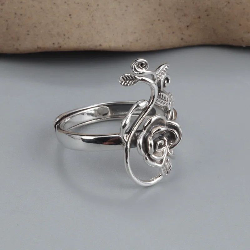 Jewelry Big Flower Ring Size ONE SIZE - 5 Thumbnail