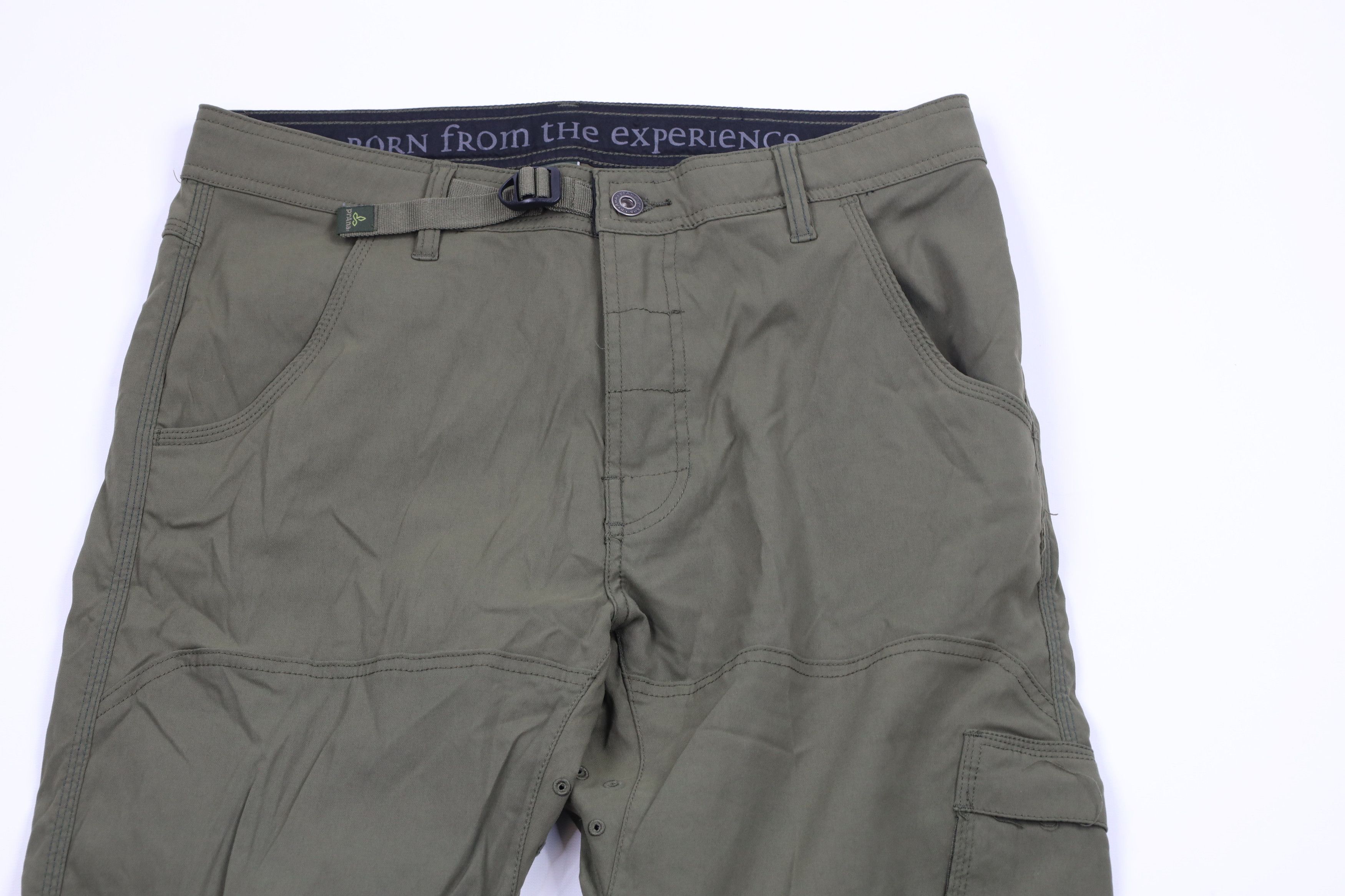 Prana × Vintage prAna Breathe Belted Zion II Hiking Trail Pants Olive Green Size US 32 / EU 48 - 2 Thumbnail