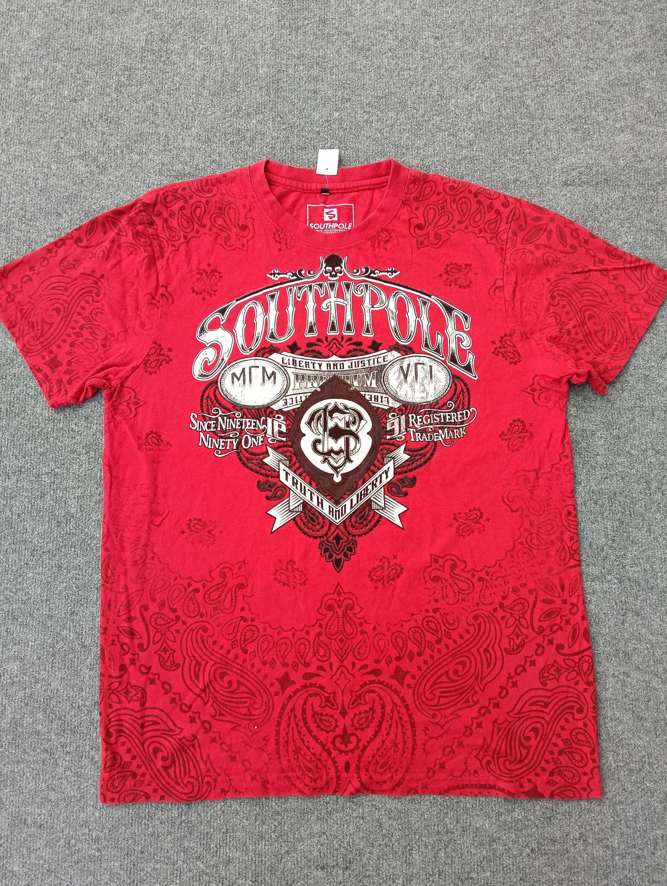 Southpole Southpole Streetwear Red Tee Size US L / EU 52-54 / 3 - 1 Thumbnail