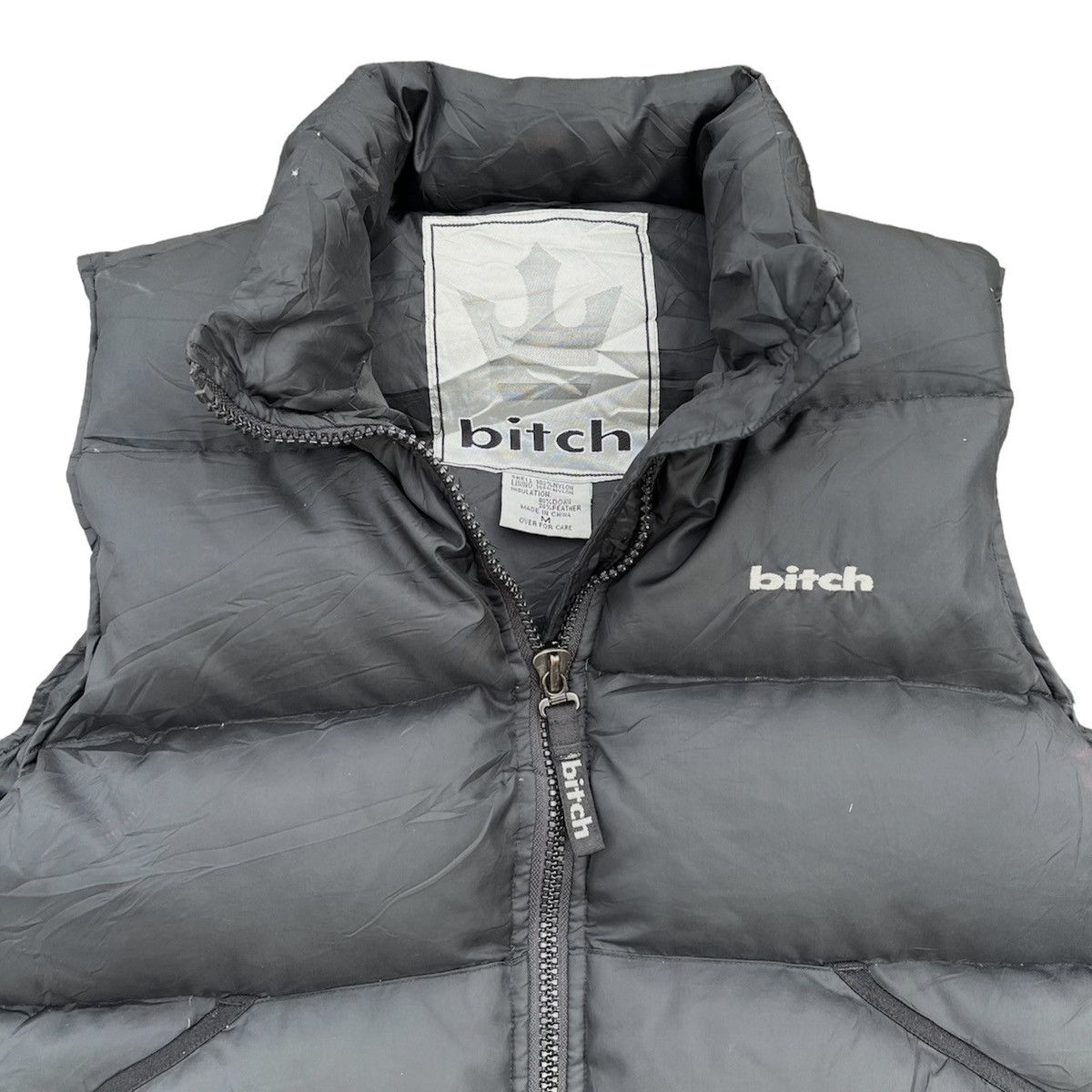 Hook-Ups × Powell Peralta × Thrasher Vintage 90s Bitch Skateboard Down Jacket Vest Size US M / EU 48-50 / 2 - 4 Thumbnail