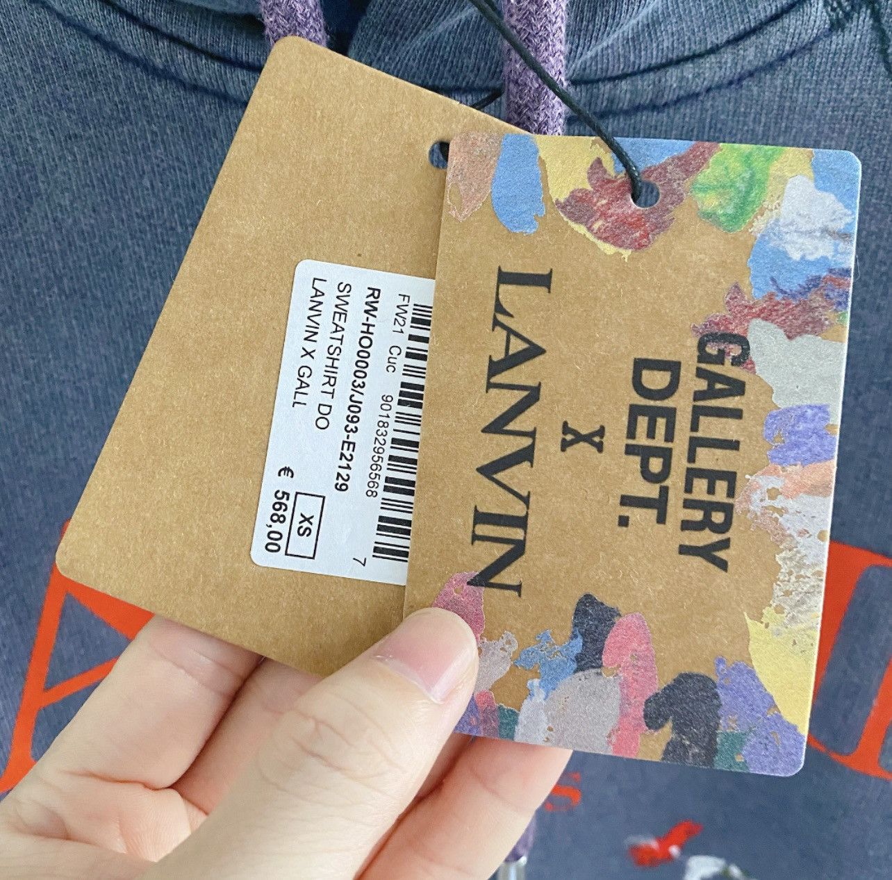 Gallery Dept. × Lanvin Lanvin x Gallery Dept First Collaboration Splashed Hoodie Size US XS / EU 42 / 0 - 5 Thumbnail